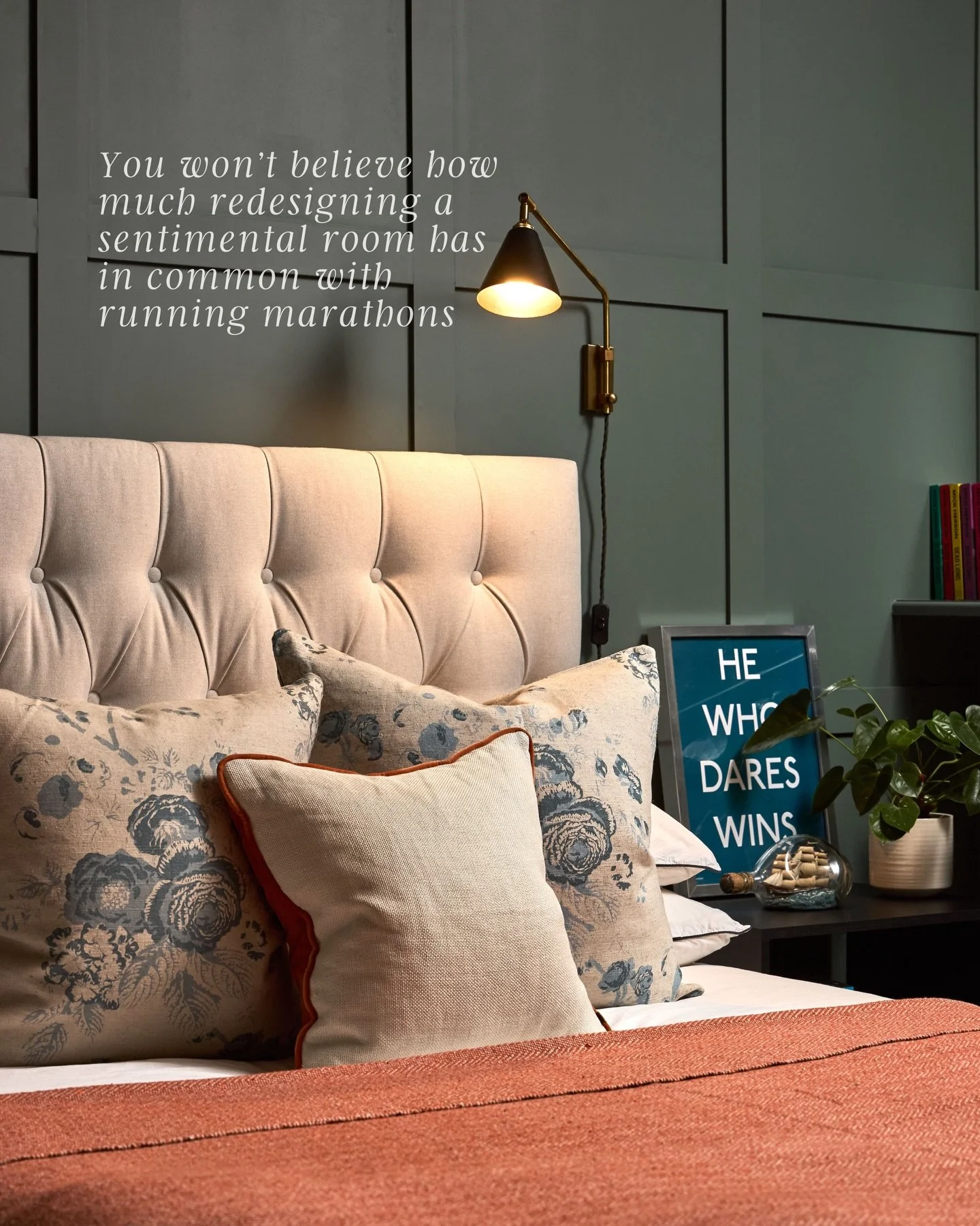 If the scenes from last week&rsquo;s London Marathon had you tearing up, you&rsquo;re one of us. Now we&rsquo;re not saying redesigning a sentimental room is the equivalent of running 26.2 miles, but there are some surprising overlaps.

Swipe to see 