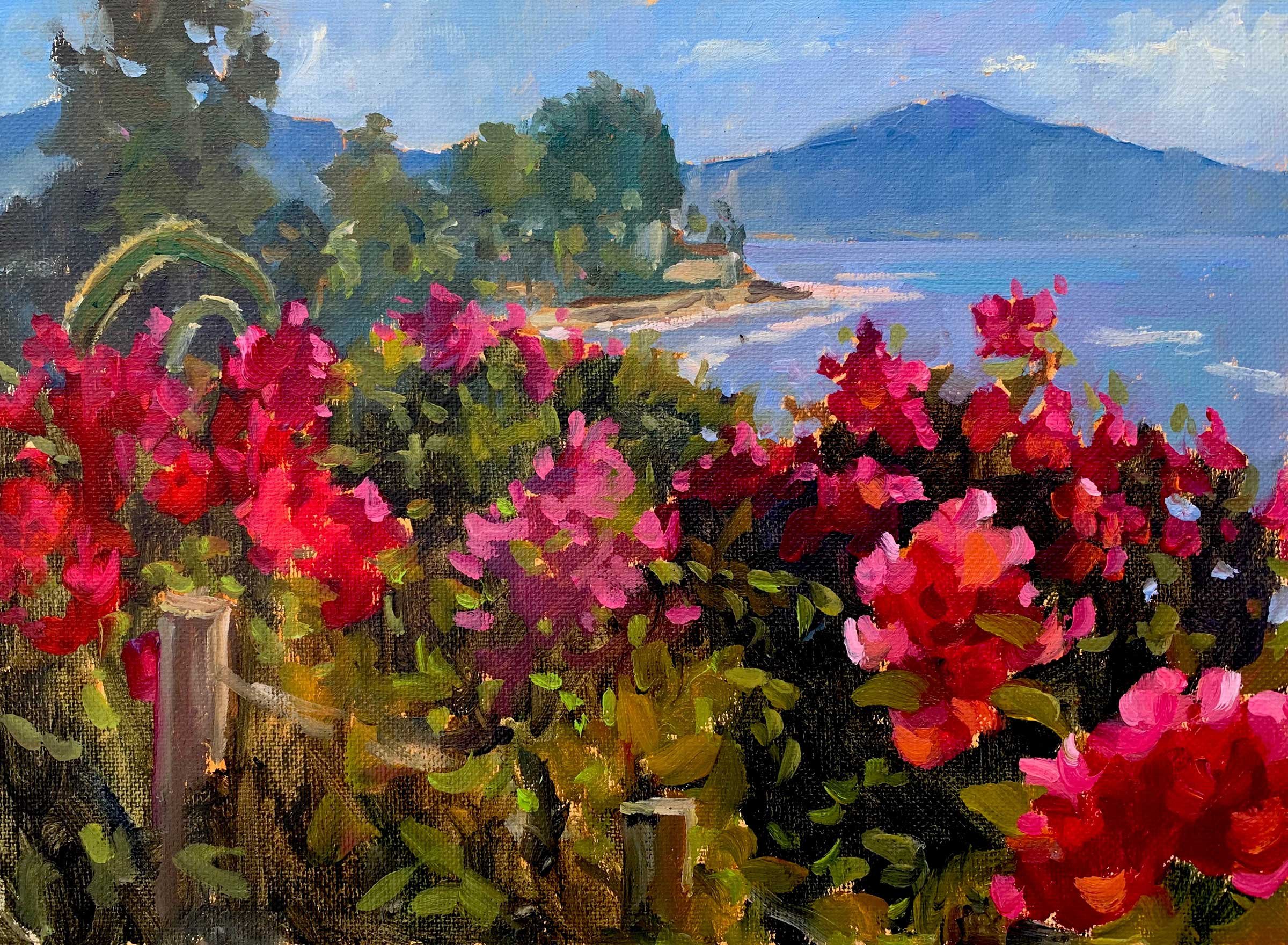 Flowers on Channel Drive, Montecito