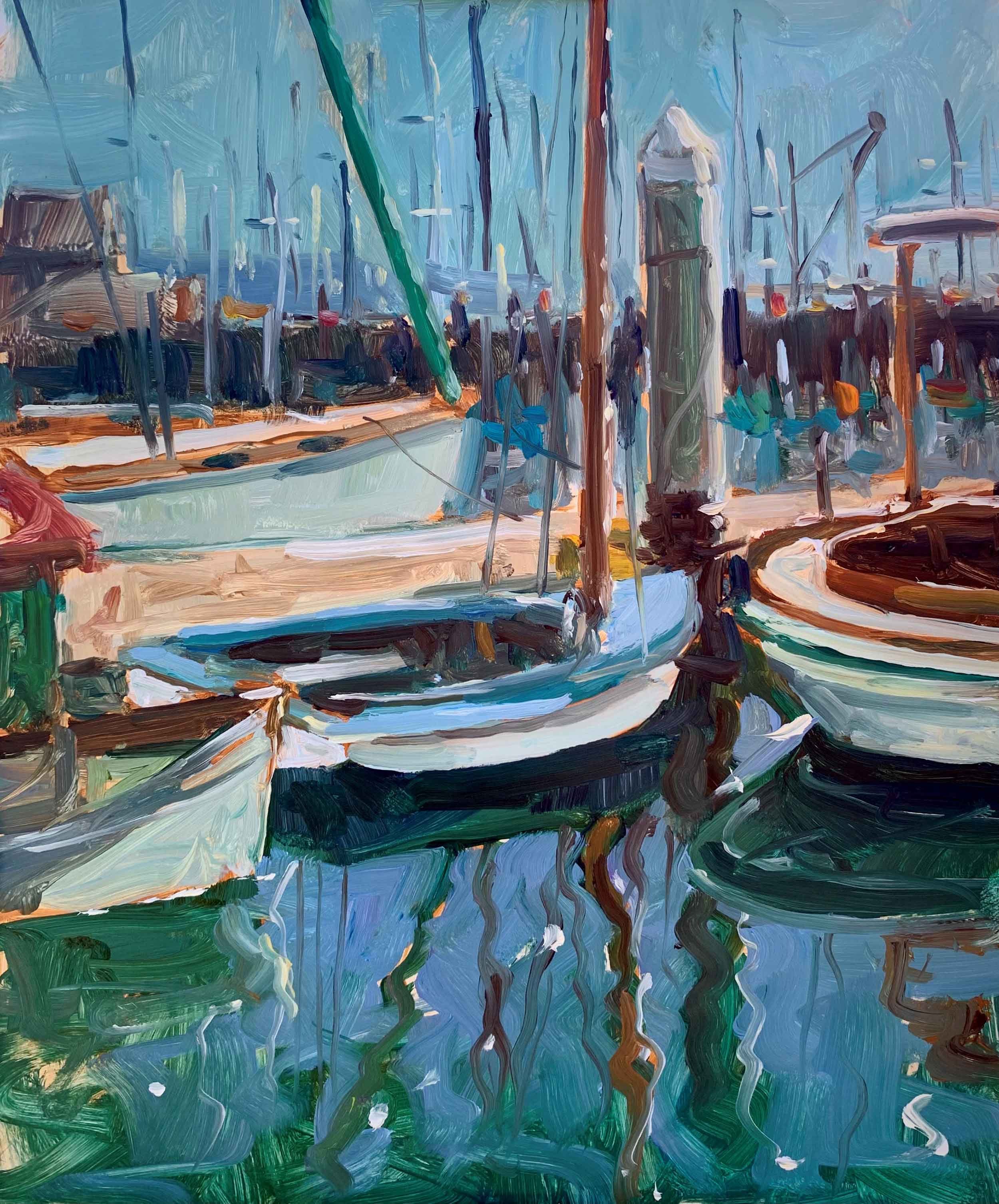 Dories at the Santa Barbara Marina