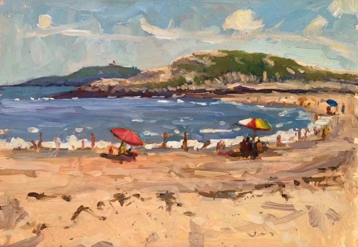 Summer Day on Popham Beach 9x12.jpg