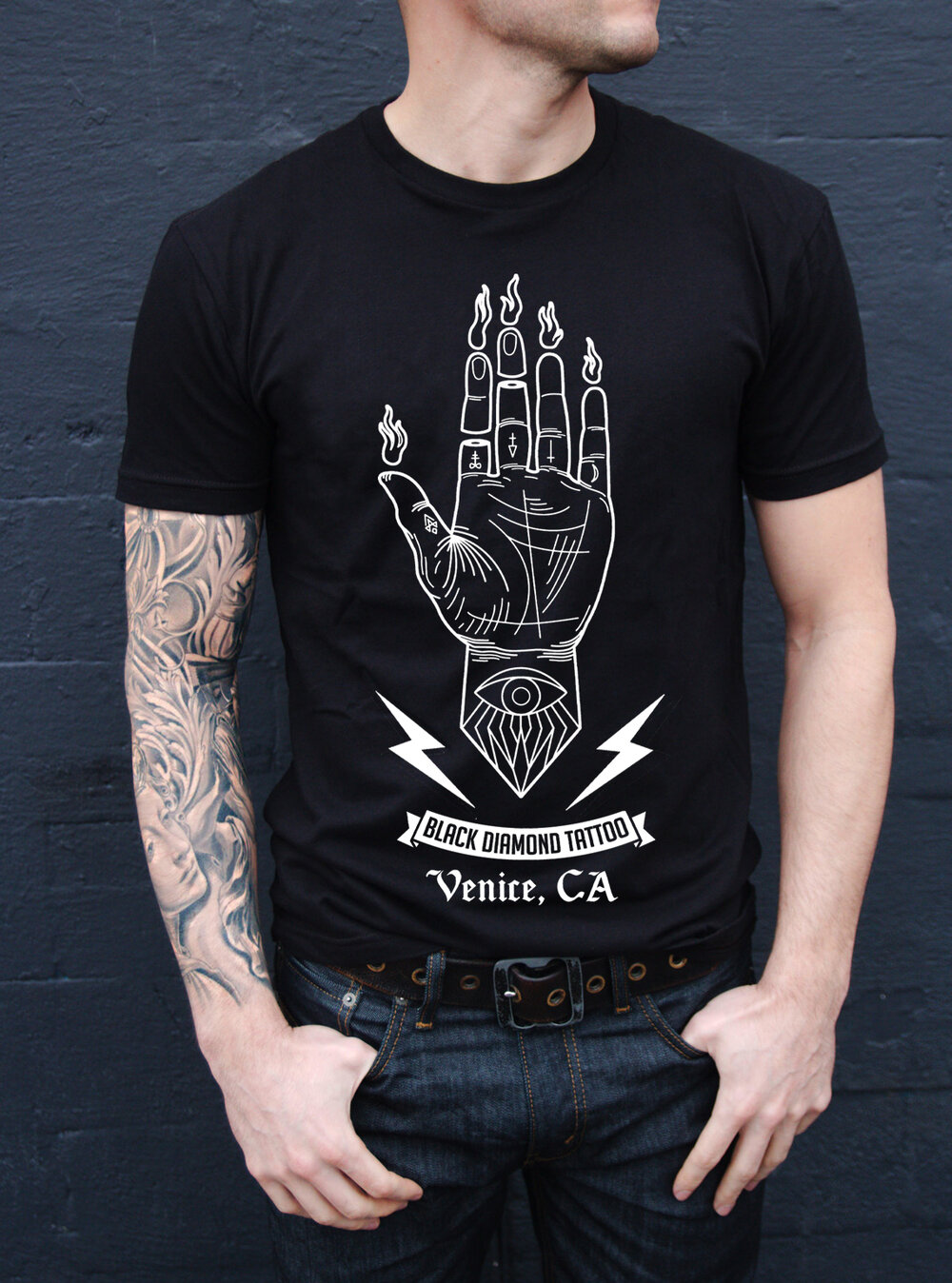Men's Signature Hand T-Shirt — Black Diamond Tattoo
