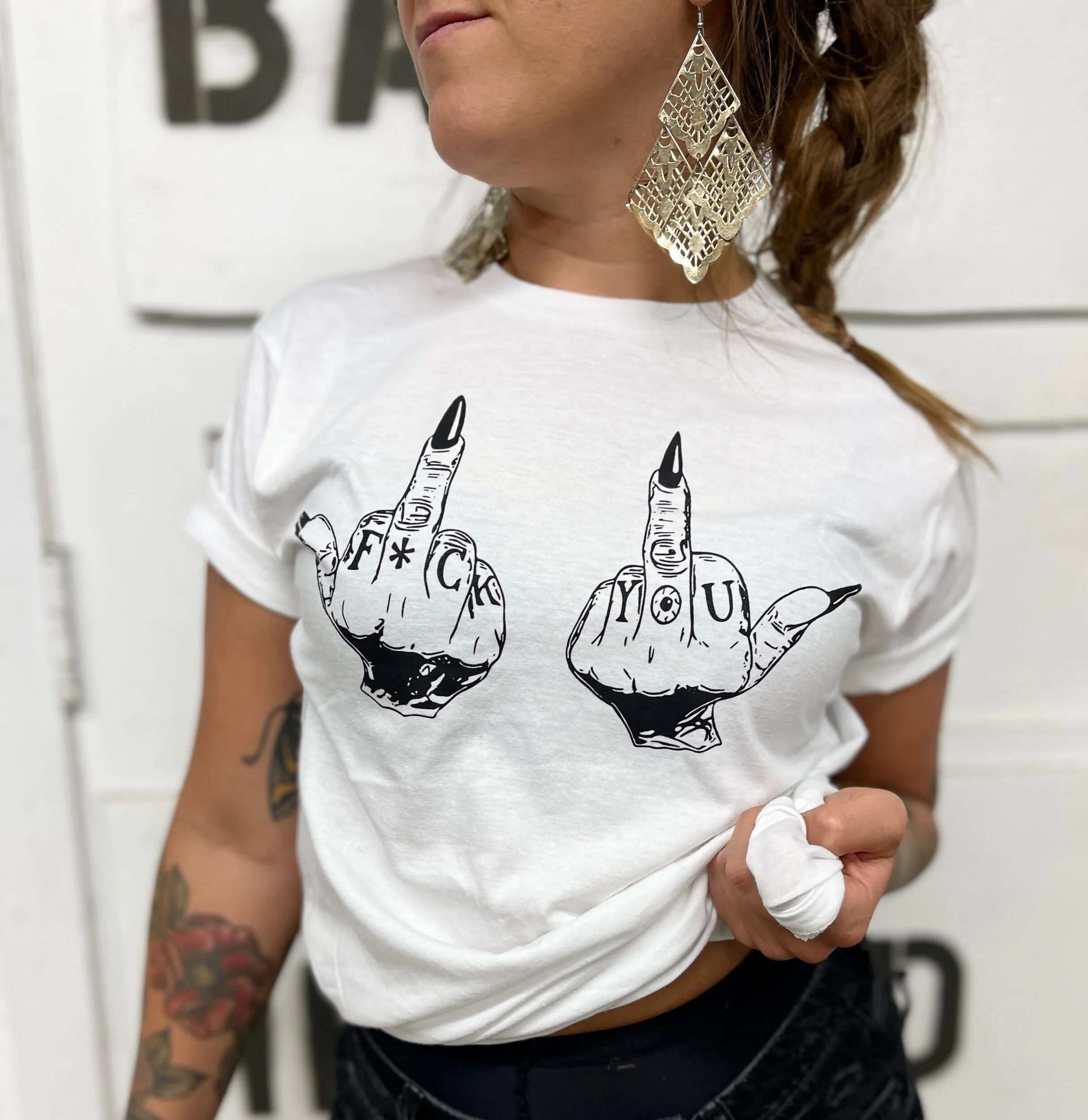 F*CK YOU Tshirt (unisex - white)