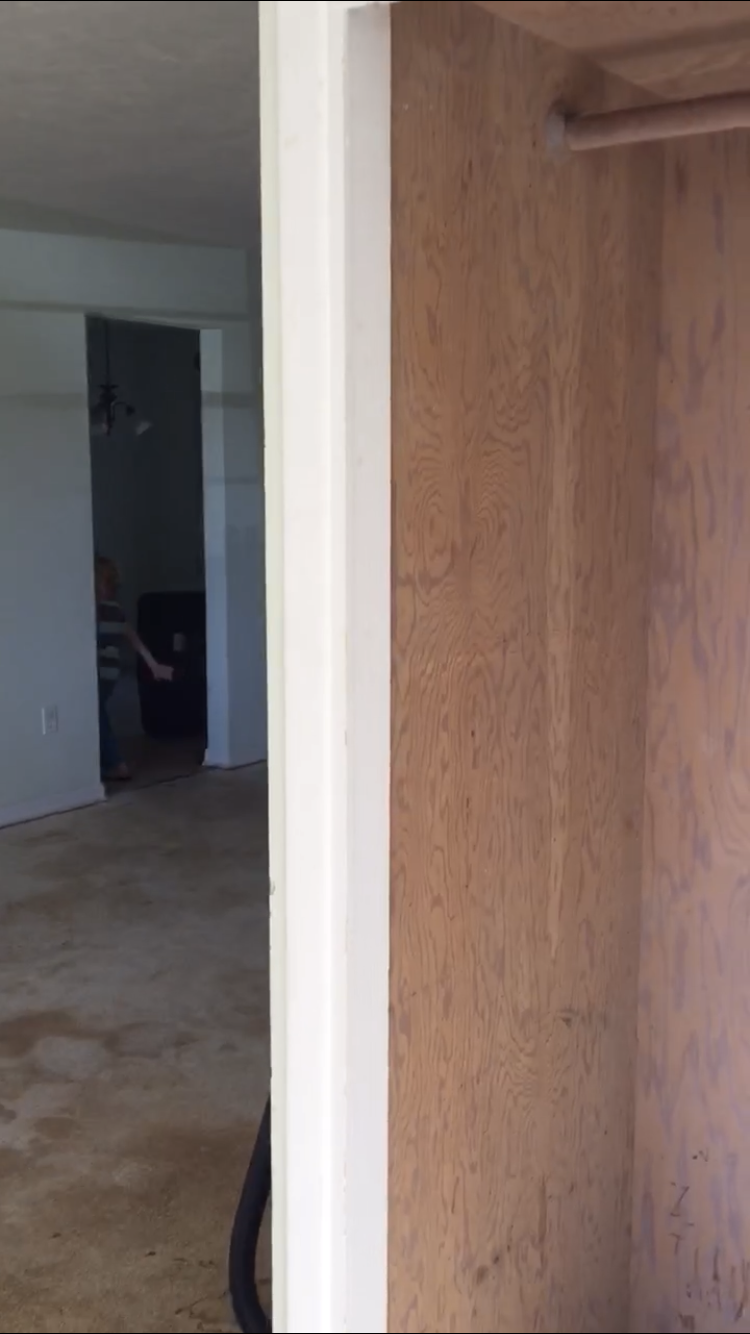  Original entry with closet you walked right into. 