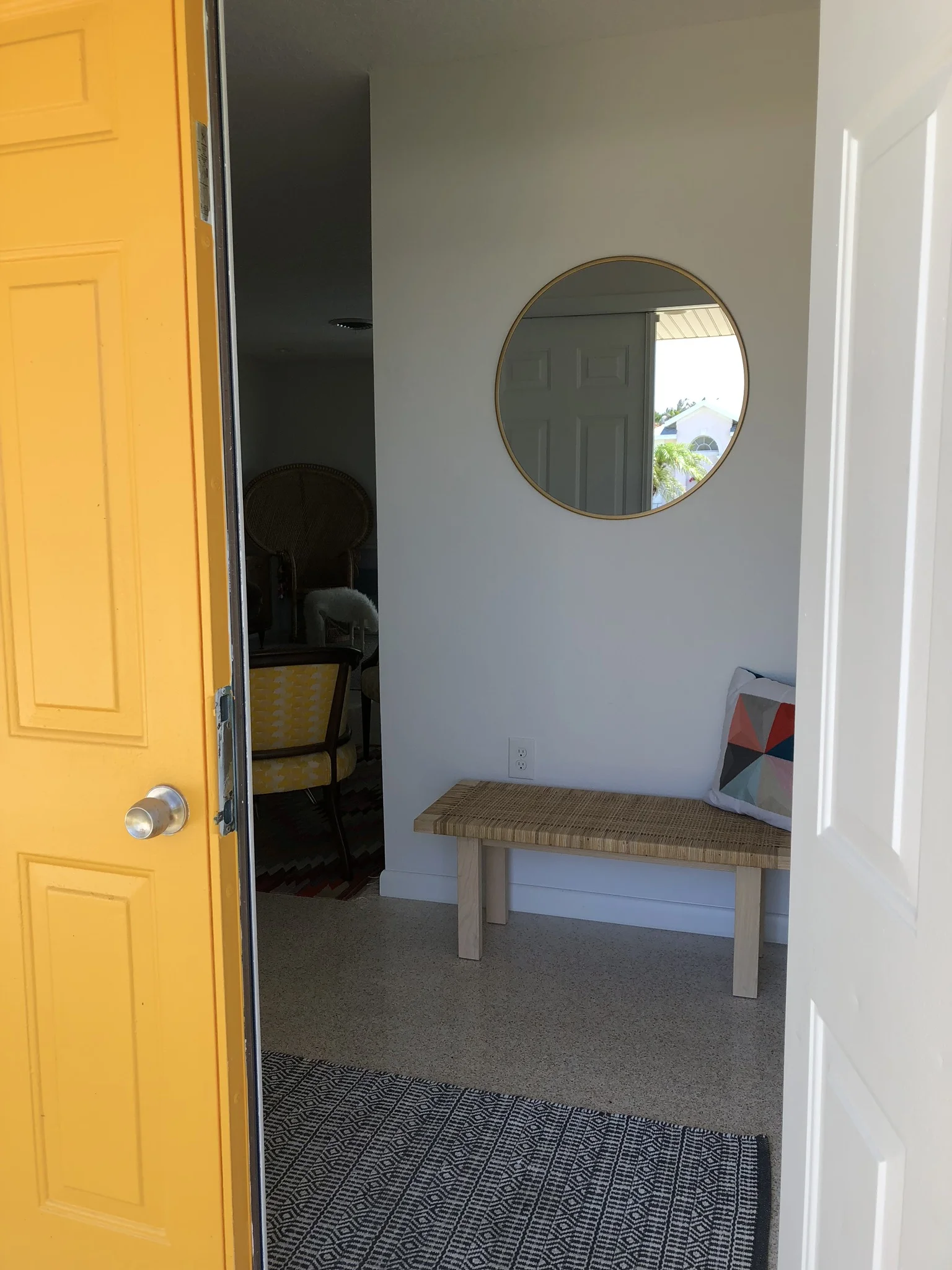  Removed closet at entry so it felt less crowded 