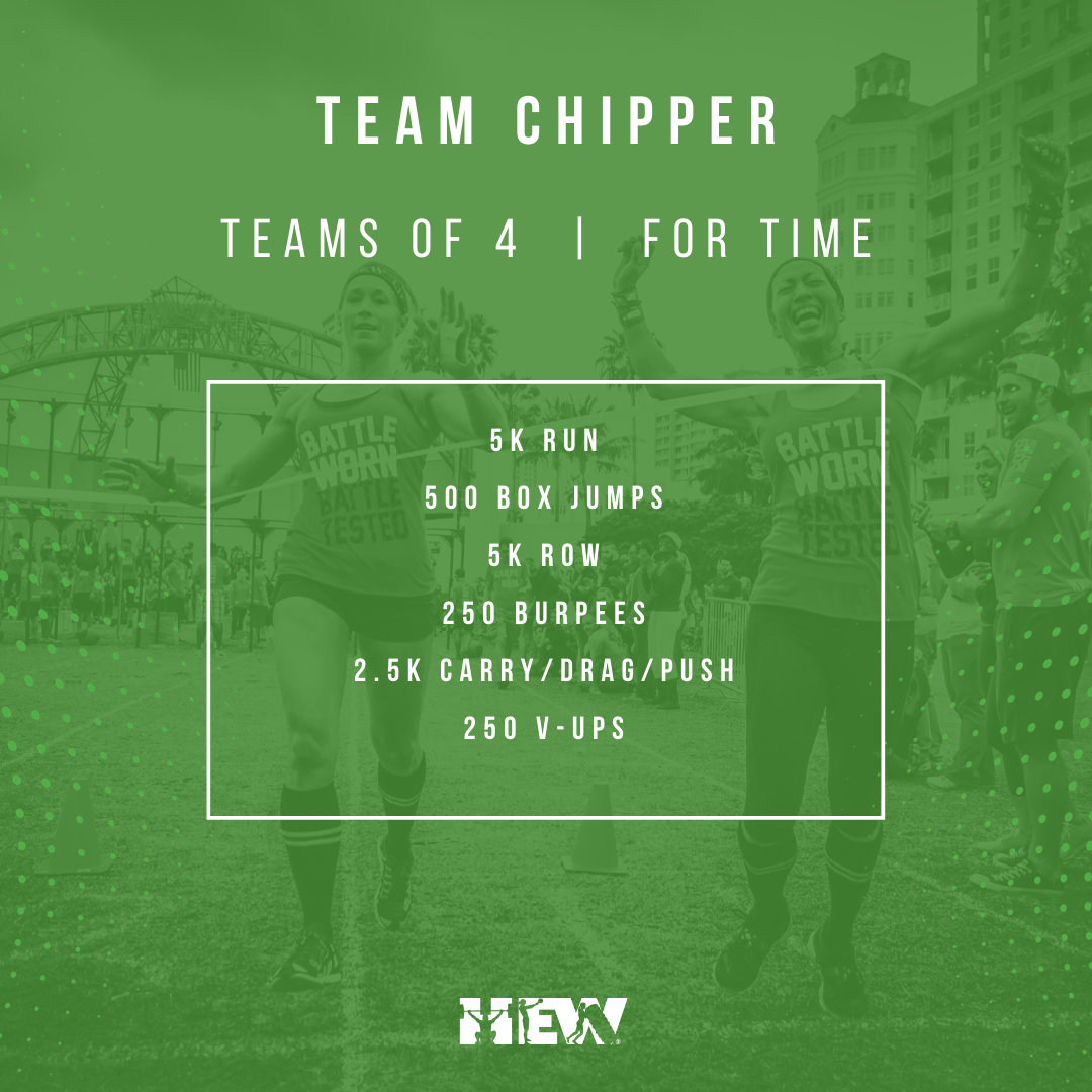 chipper rowing workout