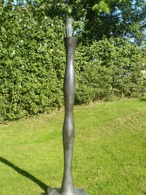 Andrew Schumann, The Sexuailty of Trees 1997, Bronze on steel base edition of 2
