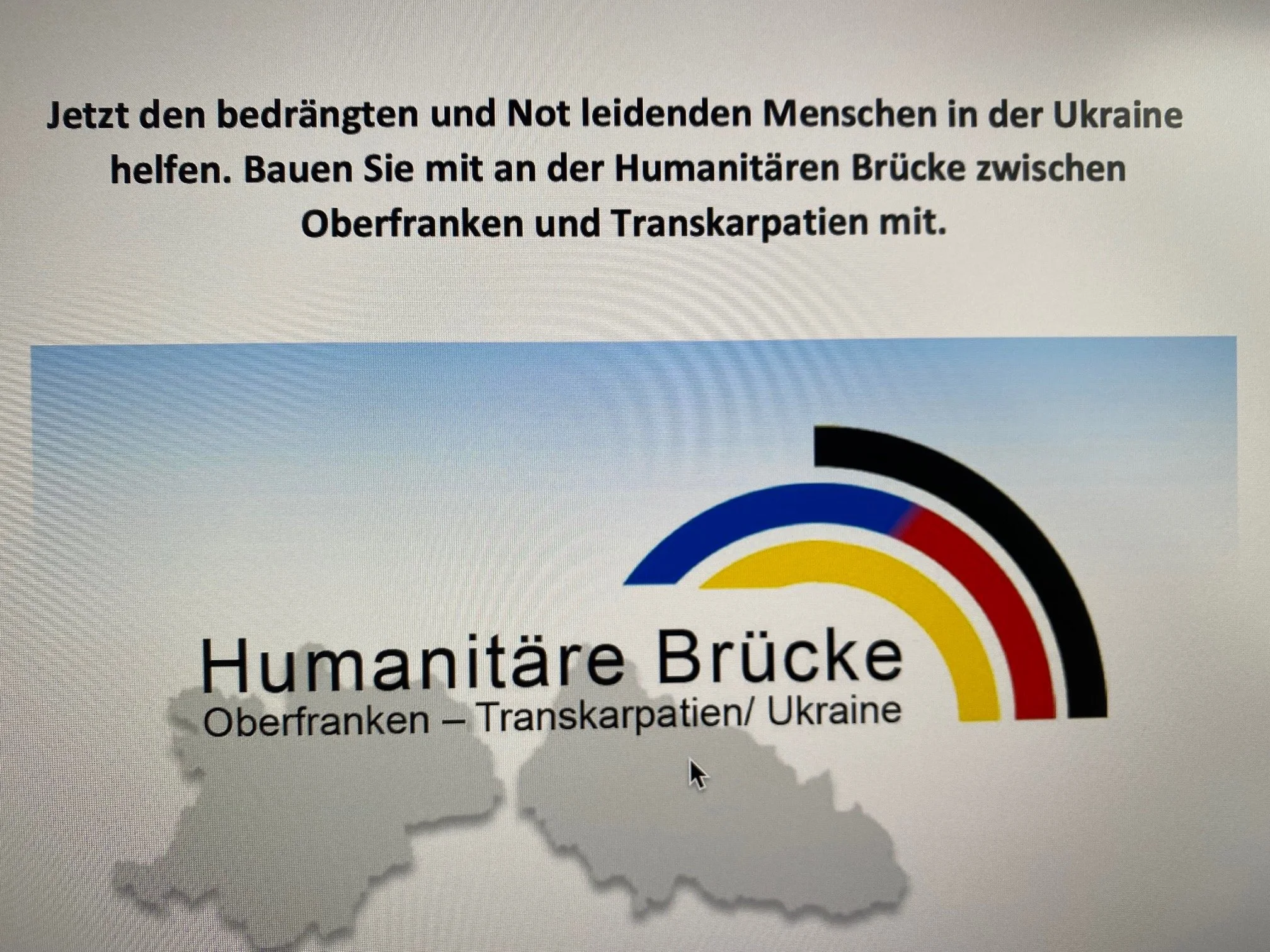 Humanitäre Brücke Oberfranken - Transkarpatien / Ukraine