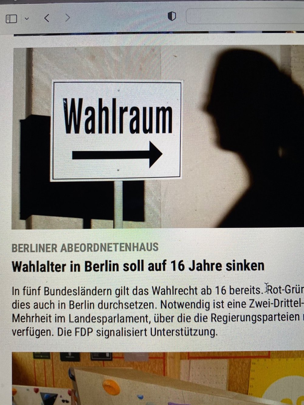 Warum nicht gleich ein Wahlrecht mit 10 Jahren?  