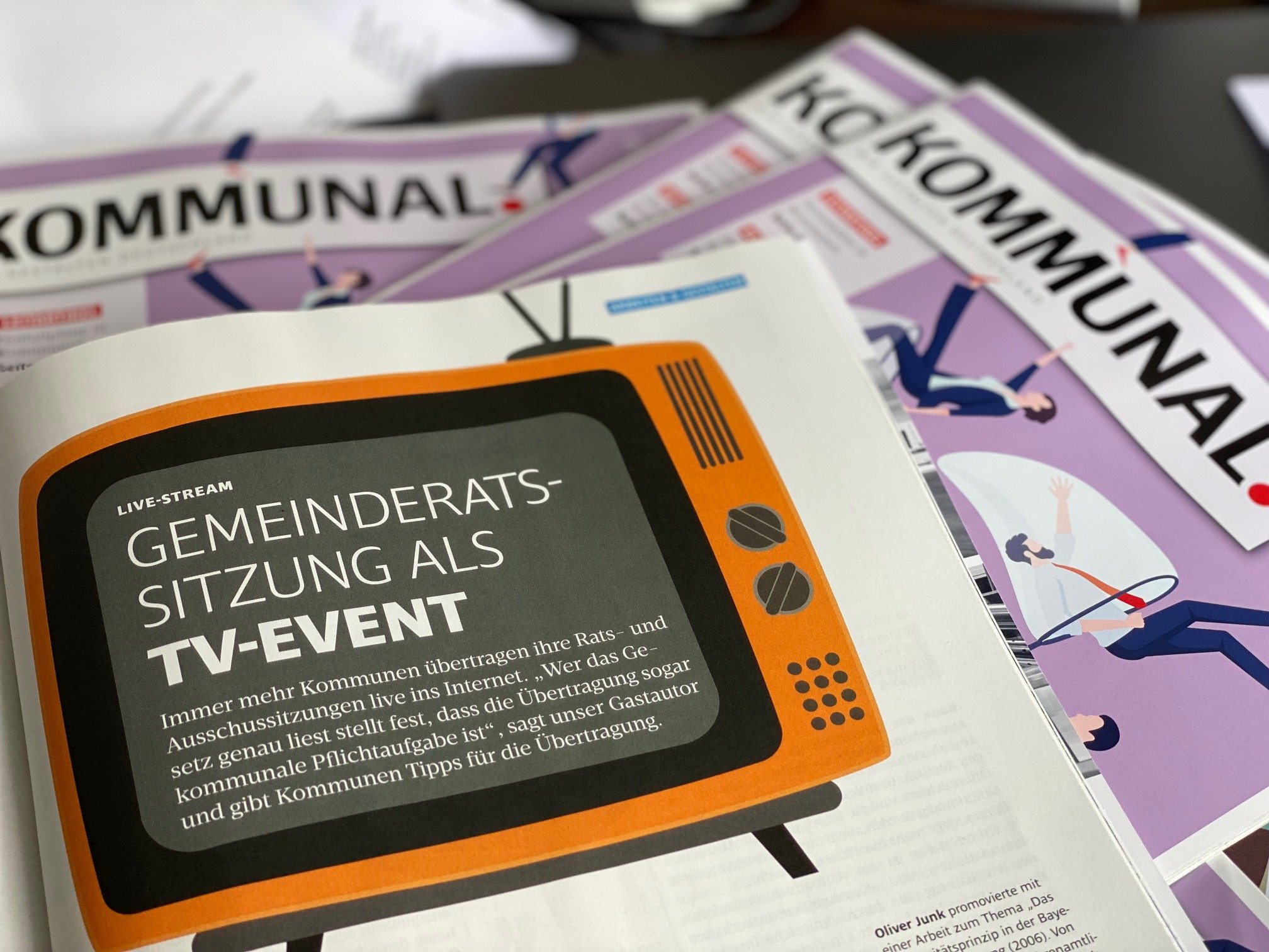 Beitrag in: KOMMUNAL., 09/2022, "Gemeinderatssitzung als TV-Event"