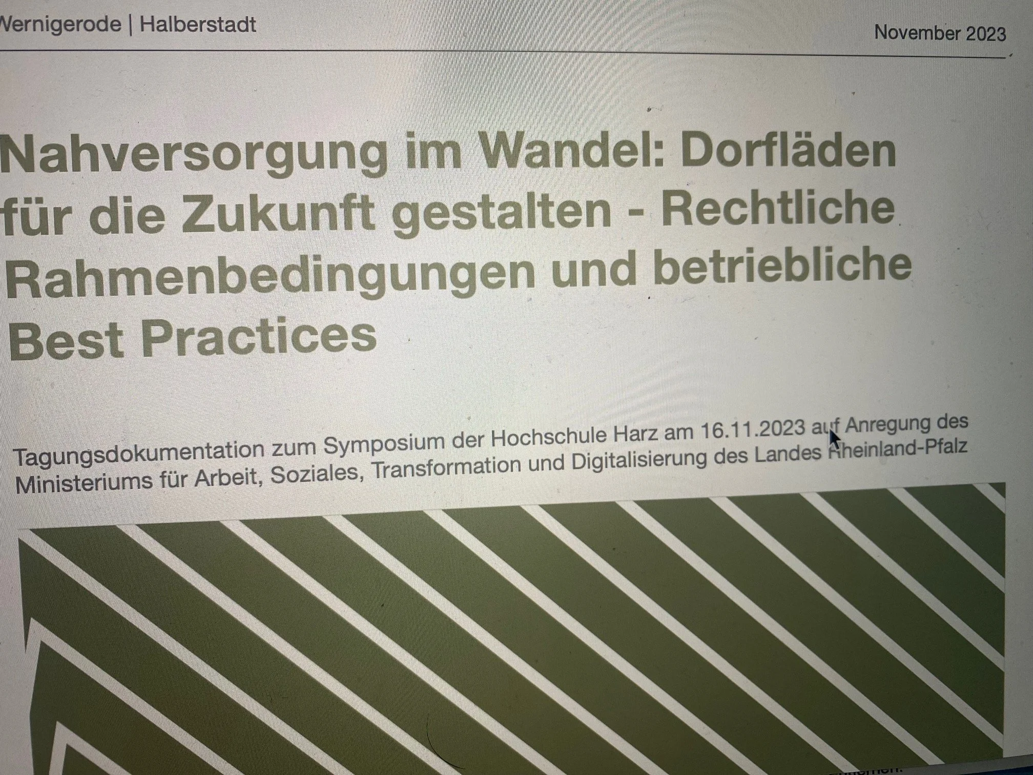Nahversorgung im Wandel: Dorfläden für die Zukunft gestalten - Rechtliche Rahmenbedingungen und betriebliche Best Practices