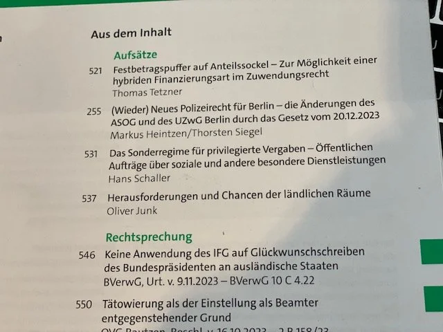 Beitrag in LKV 12/2023: "Herausforderungen und Chancen der ländlichen Räume"