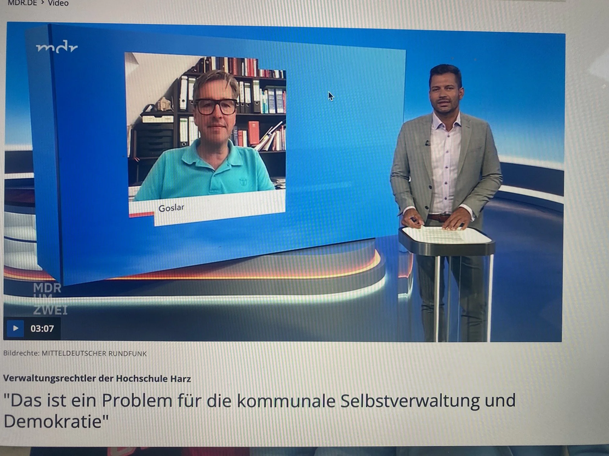 Interview mit dem MDR zu nichtbesetzten  Mandaten nach den Kommunalwahlen