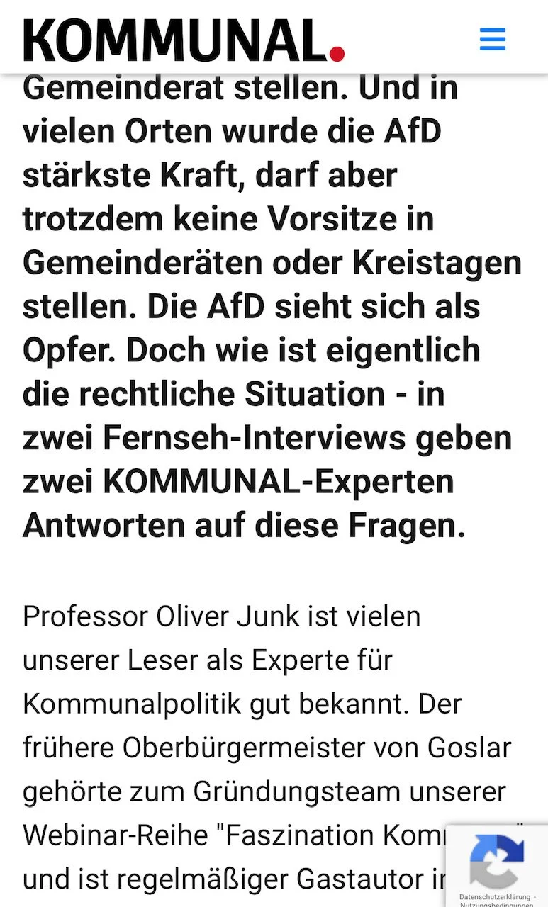 "Deutschland nach den Kommunalwahlen"