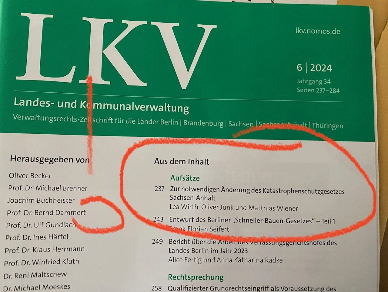 "Zur notwendigen Änderung des Katastrophenschutzgesetzes Sachsen-Anhalt"