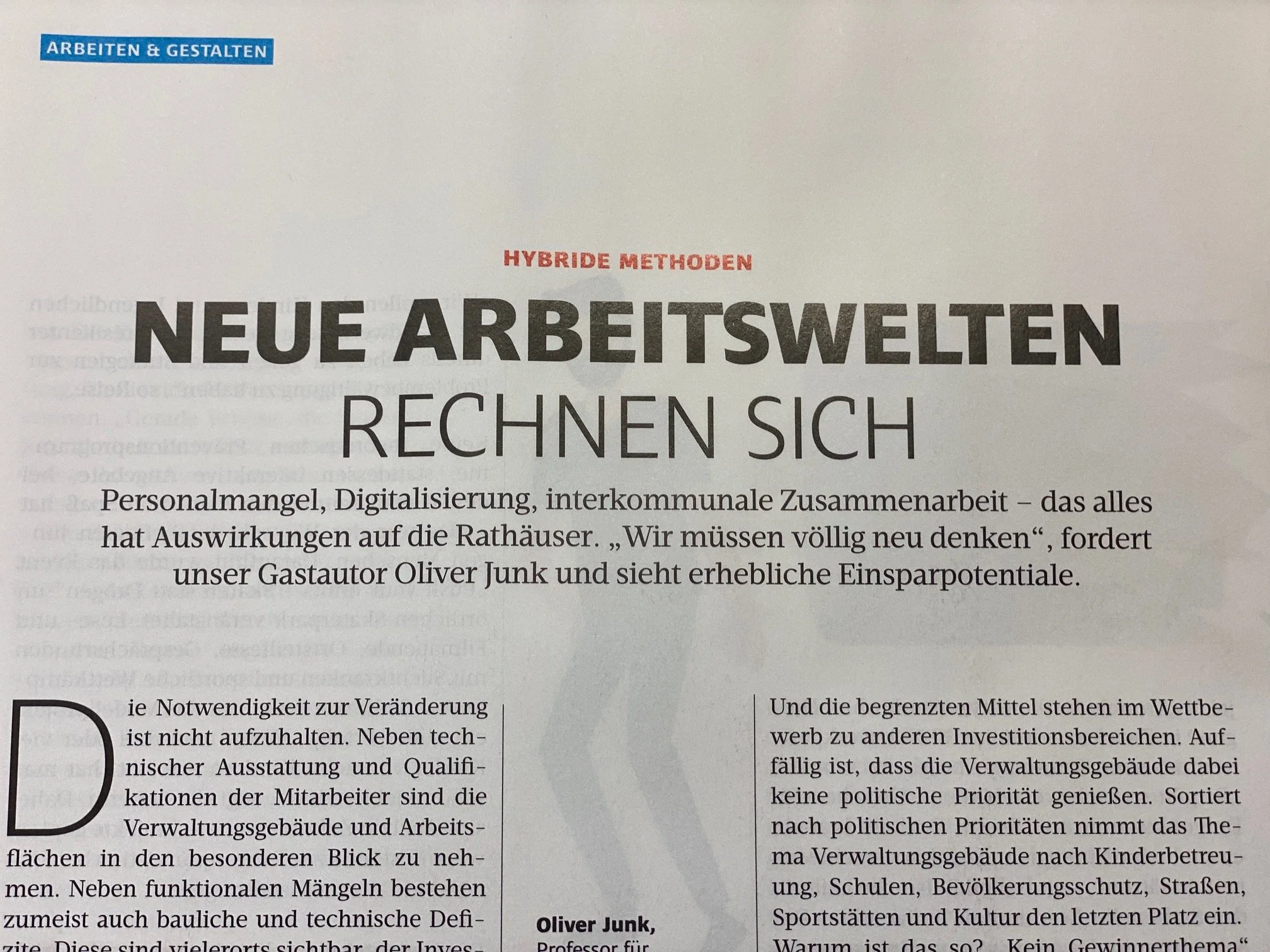 Neue Arbeitswelten rechnen sich