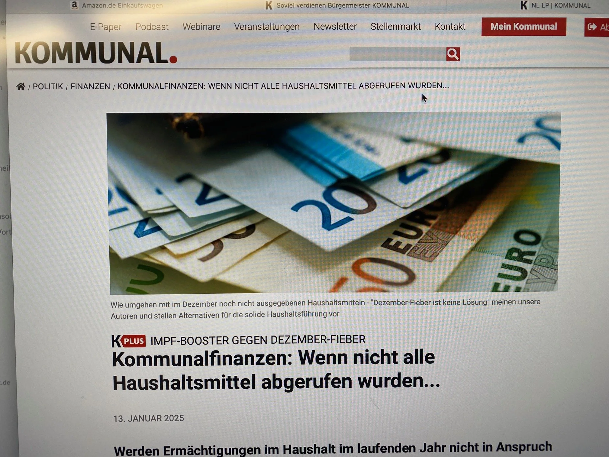 Kommunalfinanzen: Wenn nicht alle Haushaltsmittel abgerufen werden