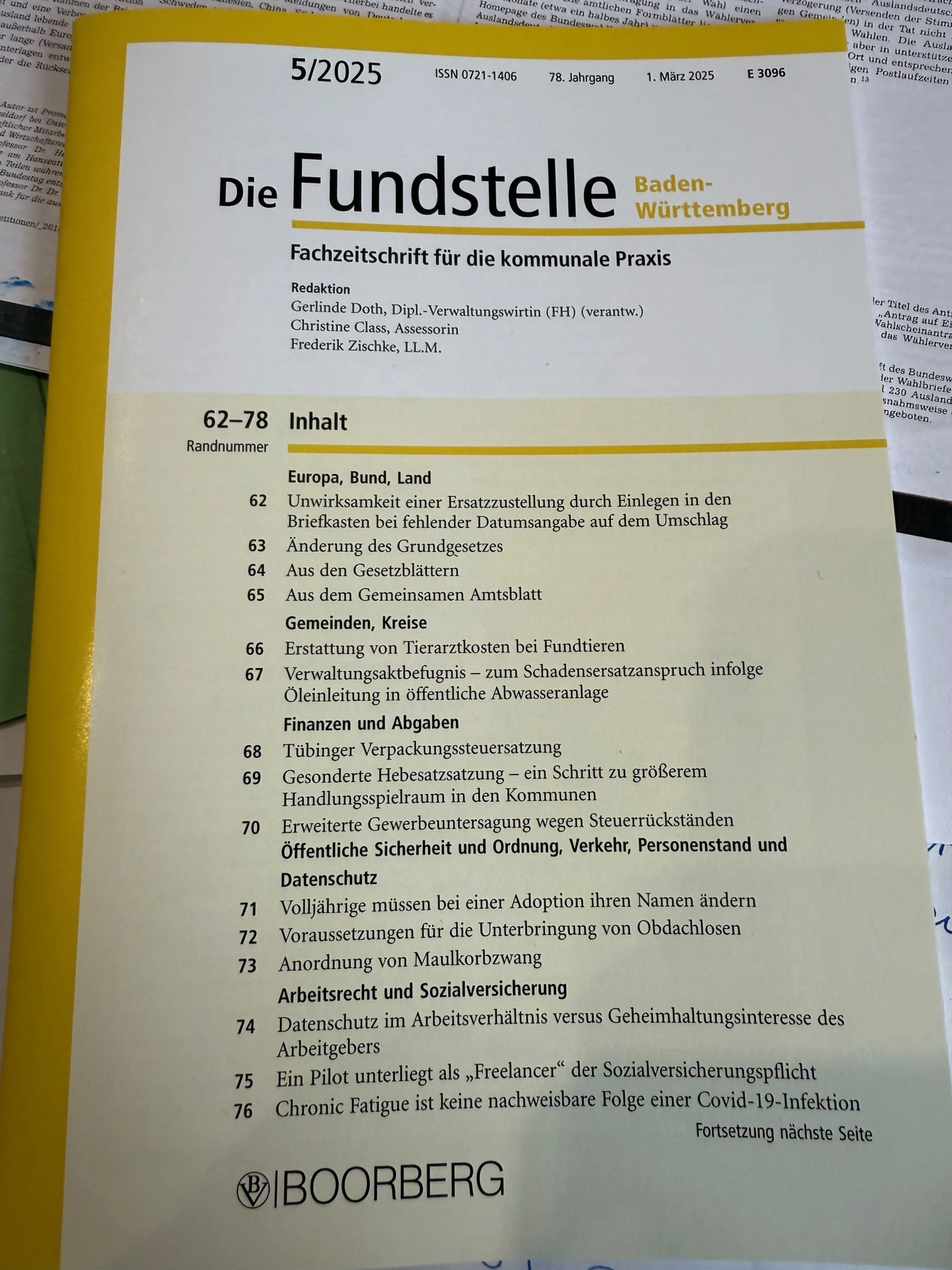 Gesonderte Hebesatzsatzungen 