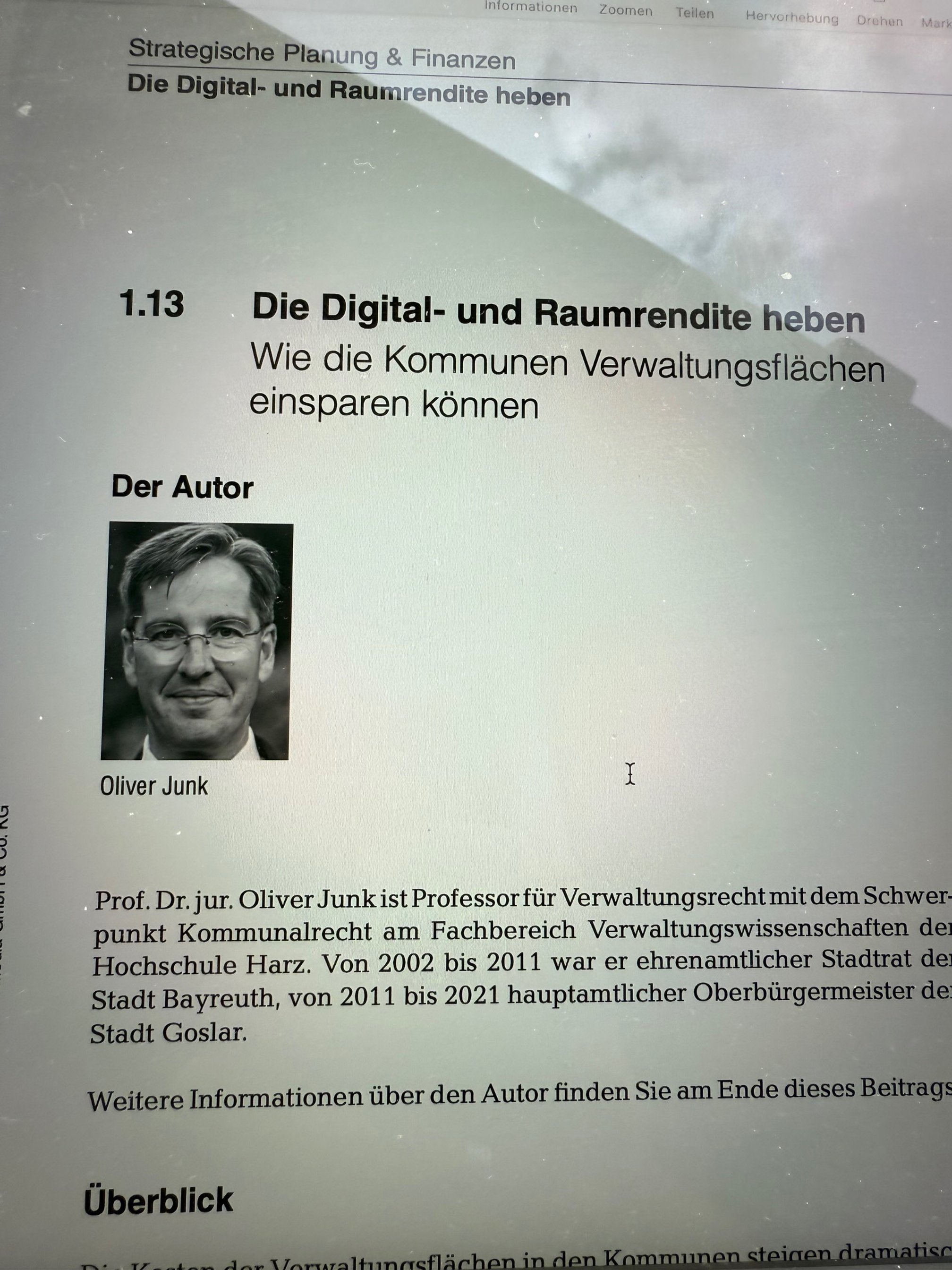 Neuer Beitrag: Digital- und Raumrendite heben: Wie die Kommunen Verwaltungsflächen einsparen können