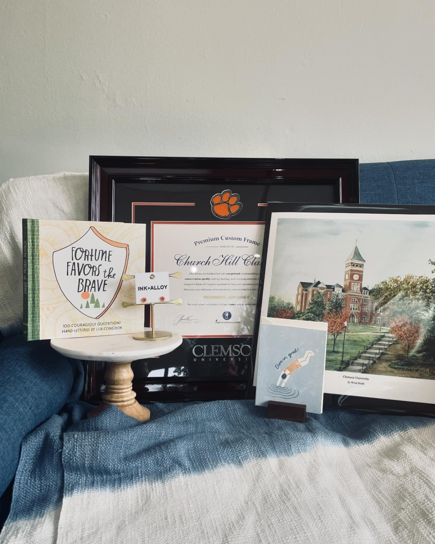 Congrats to all of the @clemsonuniversity graduates this week!
We have gifts for grads, ready-made and custom diploma frames, plus Clemson artwork by local artists!

Come shop with us in your school spirit gear and receive 10% off any retail purchase