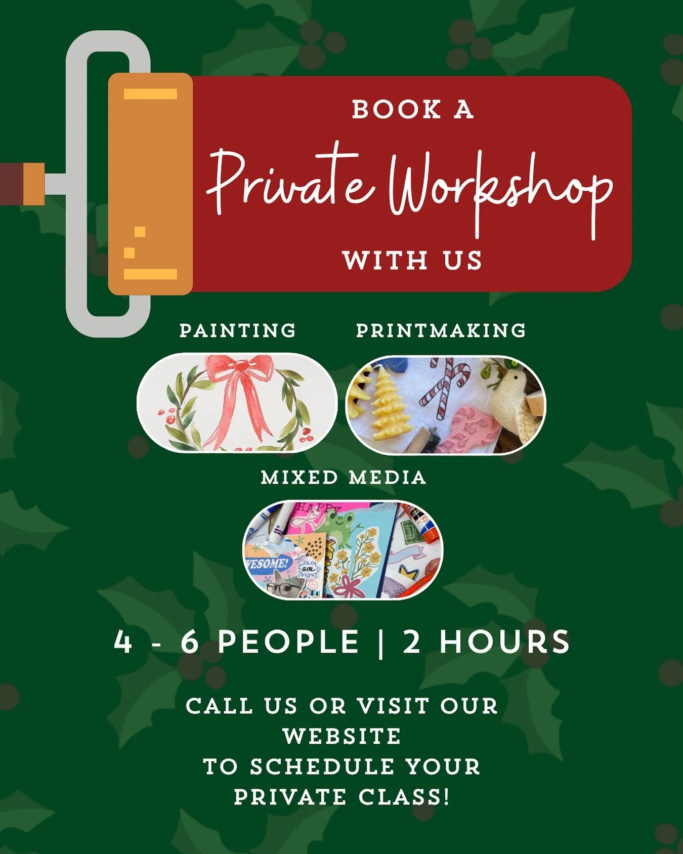 Did you know we do private classes?
Perfect for holiday office gatherings, small birthday celebrations, and more!

Call us or visit our links to submit a request!

#indigocustomframing #artisanmarket #indigoworkshops #privateclass #andersonsc #downto
