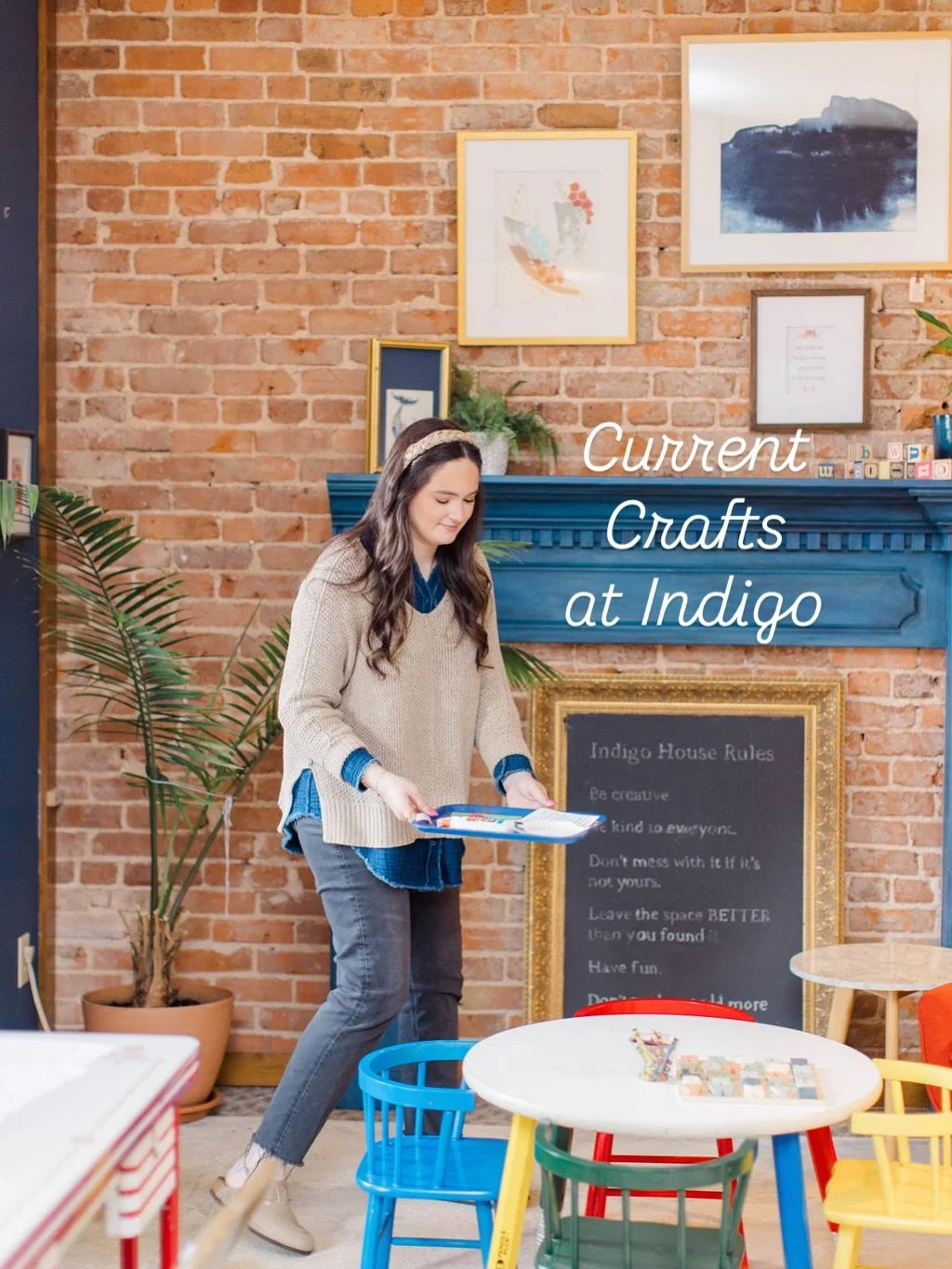 Our craft room is available any time we are open.
We provide crafting materials and coloring pages for free as well as curated crafts with instructions for purchase. Craft here in our creative space or take with you. See you at the crafting table!

#