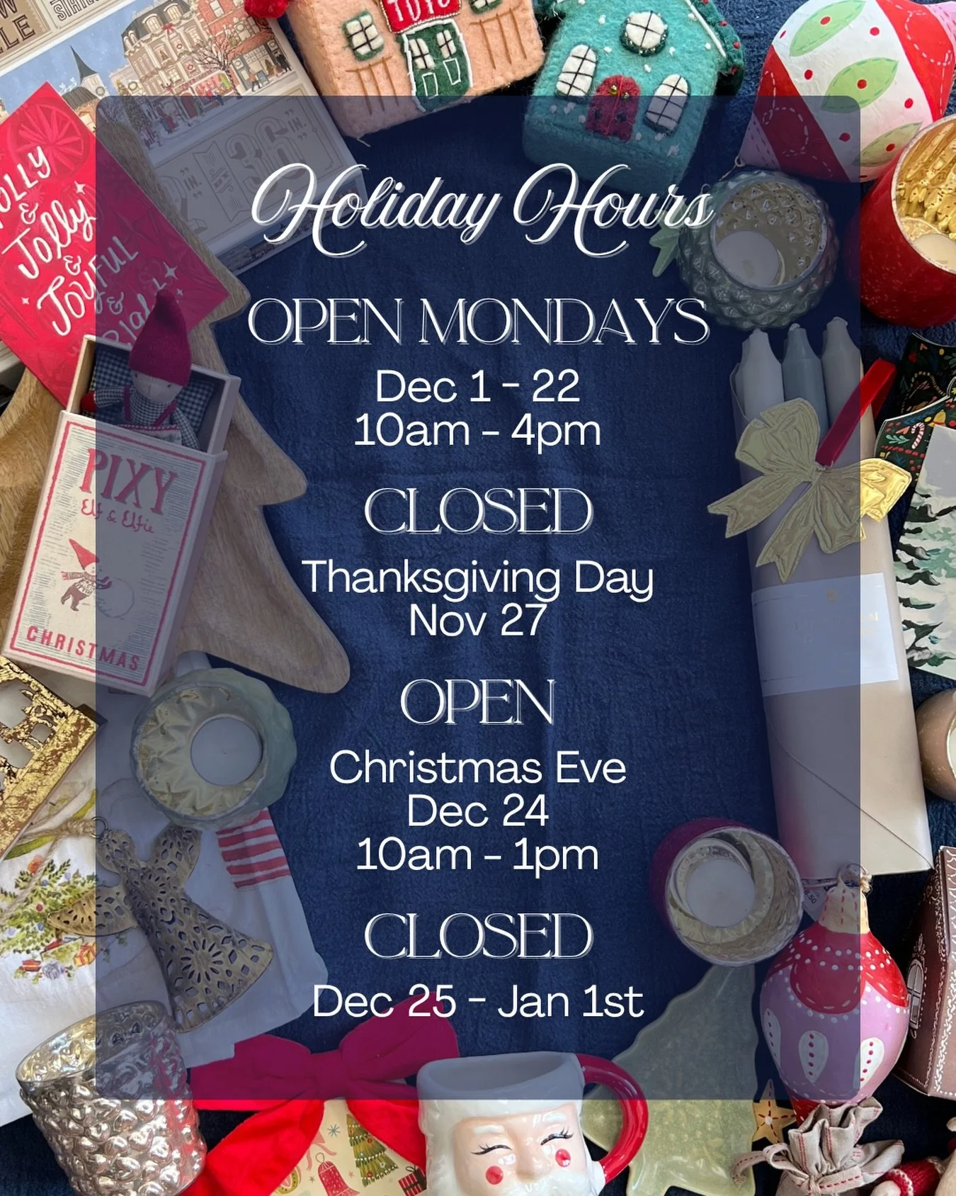 It&rsquo;s almost December! Save this for our holiday hours! We can&rsquo;t wait to see you this holiday season!

#indigocustomframing #artisanmarket #customframing #holidayhours #andersonsc #downtownandersontoday