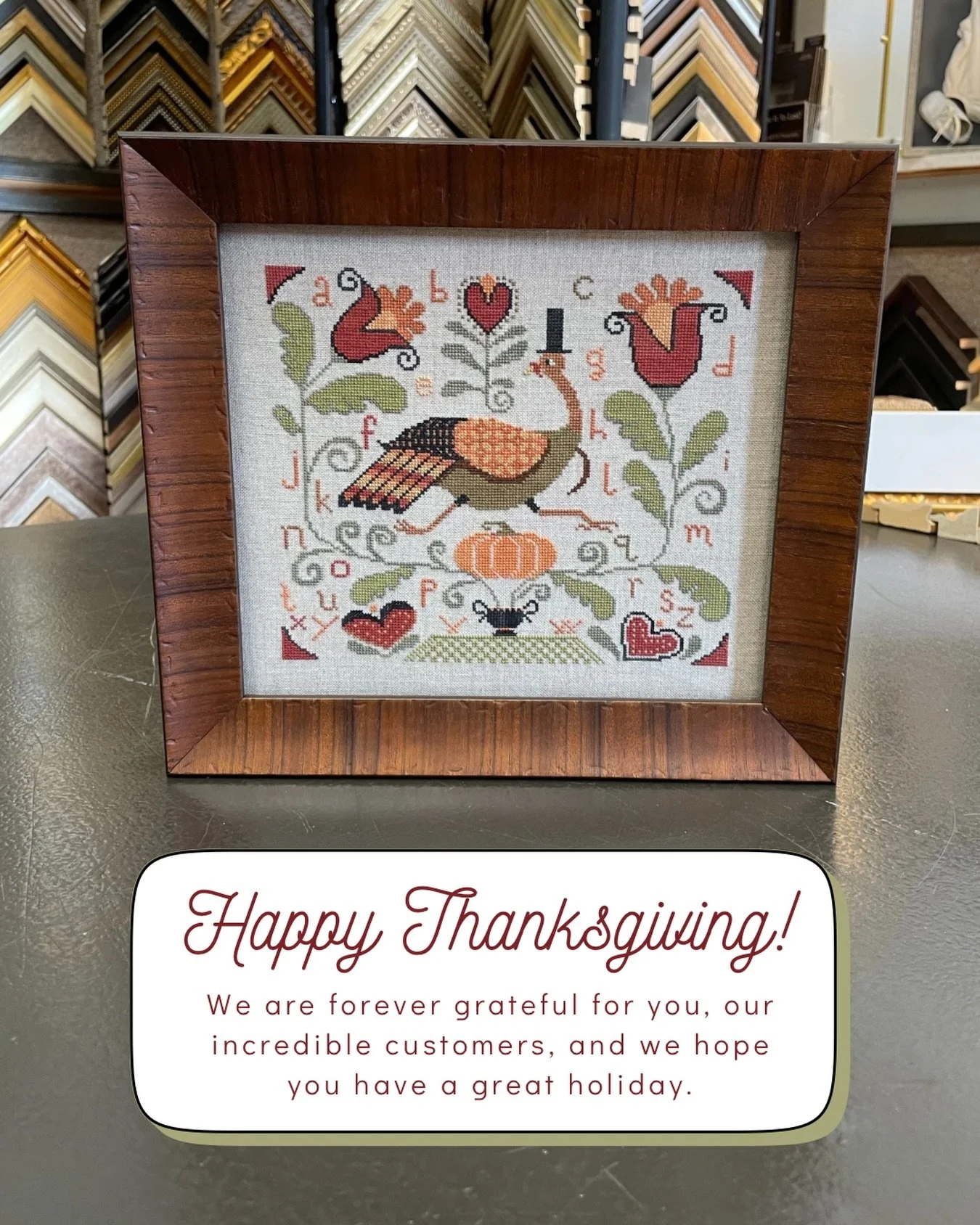 Happy Thanksgiving from Indigo! We love our customers, and we thank you for your sharing your loyalty, trust, and special moments with us! 

#happythanksgiving #grateful #thankyou #customframing #artisanmarket