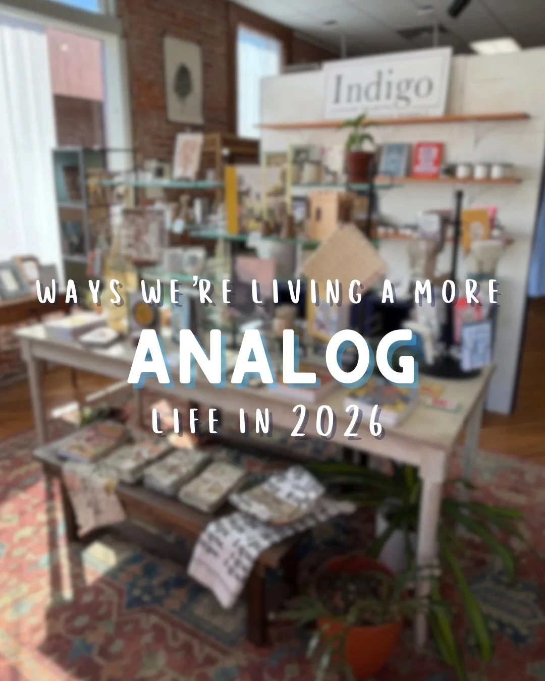 We&rsquo;re romanticizing quiet mornings and being creative. Here&rsquo;s our analog life 2026! 

#analogue #analoglife #indigocustomframing