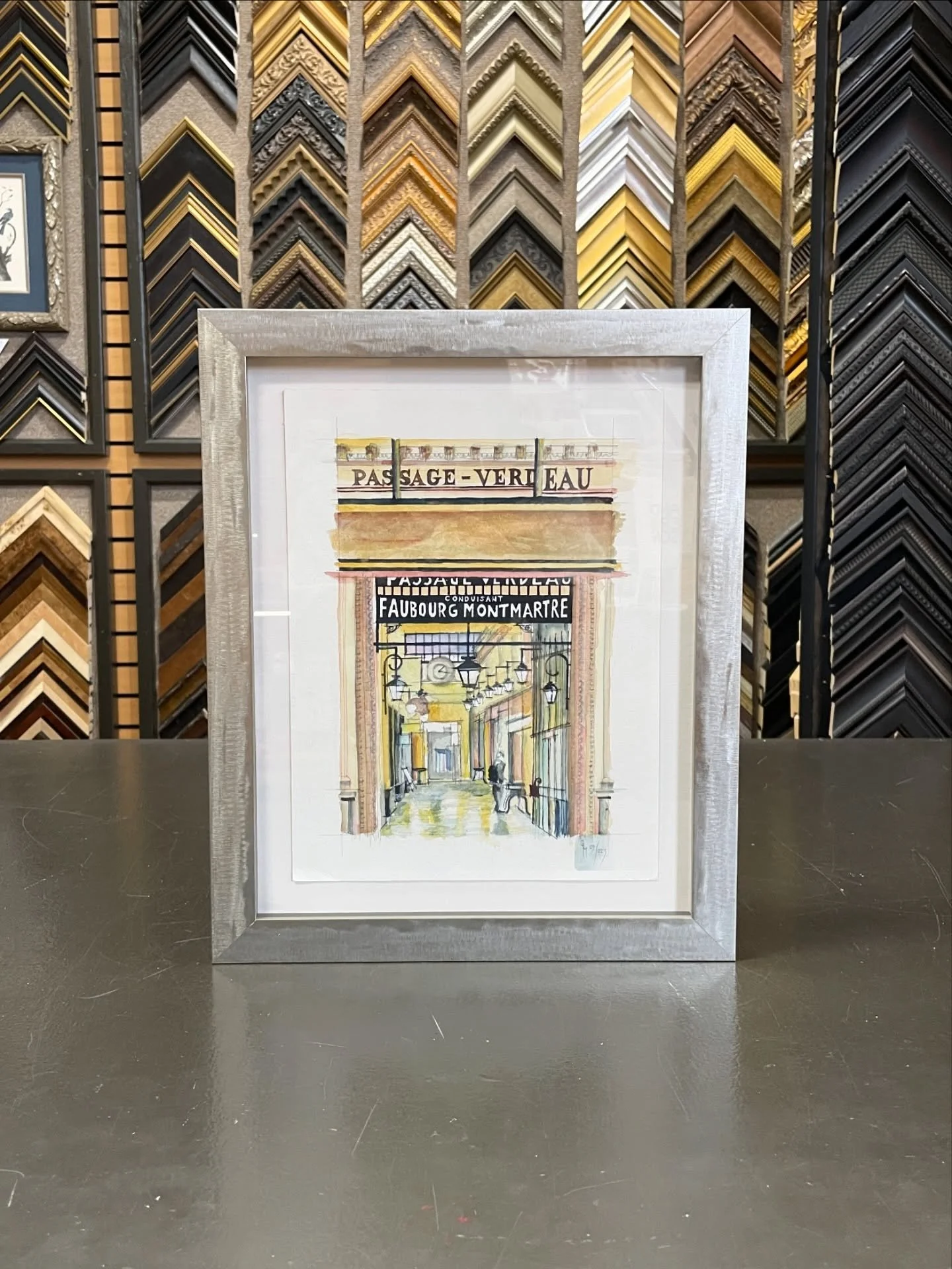 A lovely collection of artwork in matching frames becomes the perfect memento of a special trip. We think artwork makes the best souvenir! 

Framed in @larsonjuhl Metalia. We decided to float the first three to preserve the edge quality and the artis