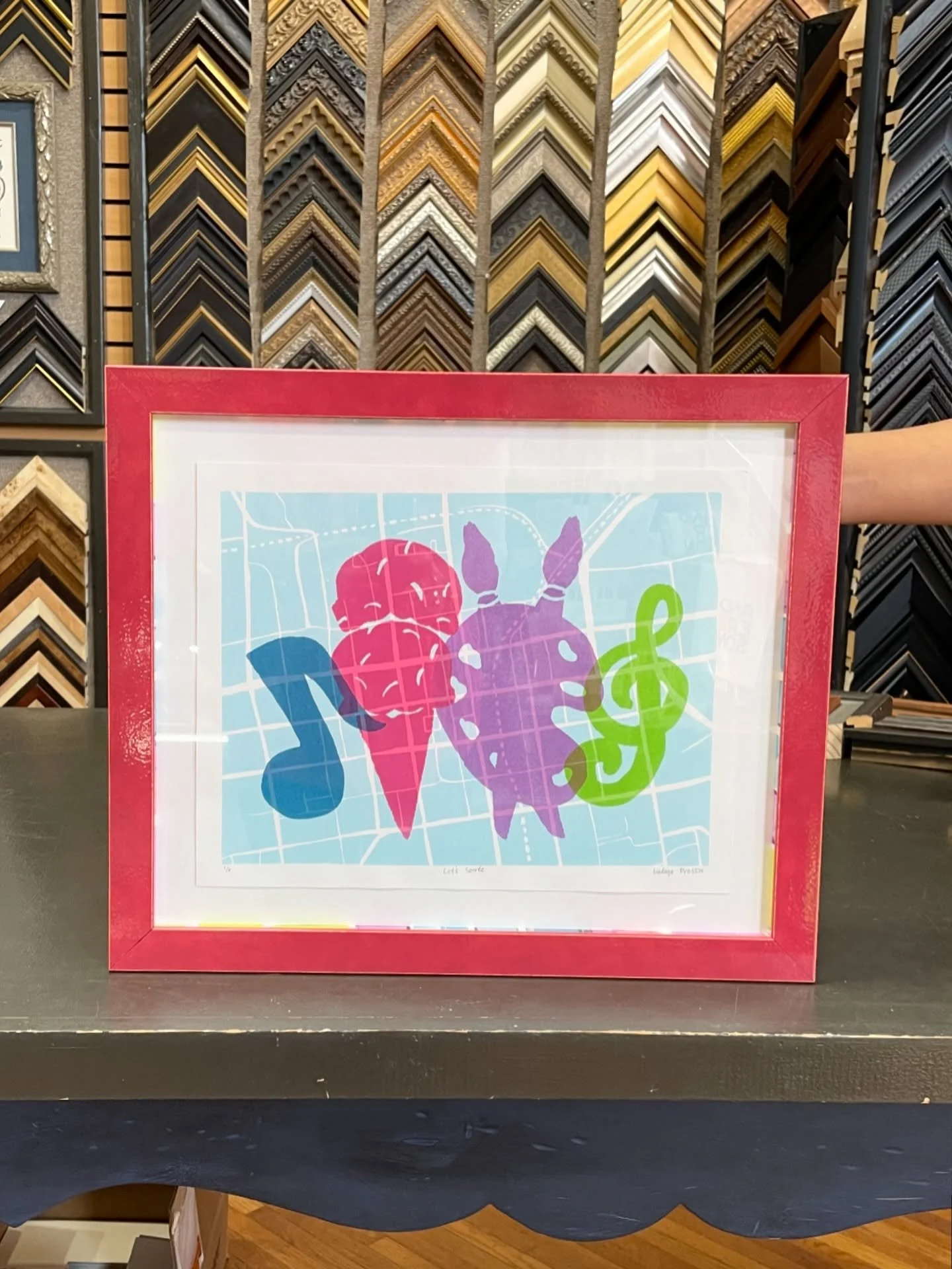 This year, Indigo Press had the honor of designing the artwork for the @cityofanderson Soir&eacute;e! We combined a map of Downtown Anderson with icons of the arts that the Soir&eacute;e celebrates - culinary, visual, and performing! 

We had so much