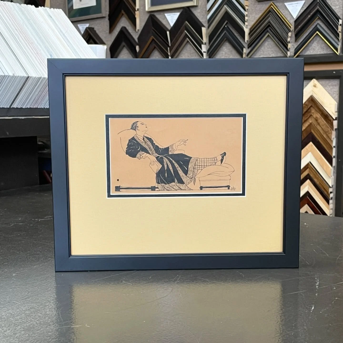 It&rsquo;s not every day that we get to frame a 101 year old illustration. This piece was drawn by our customer&rsquo;s late father and is a such an incredible piece of family history! 

It&rsquo;s always such an honor to hear and preserve your preci