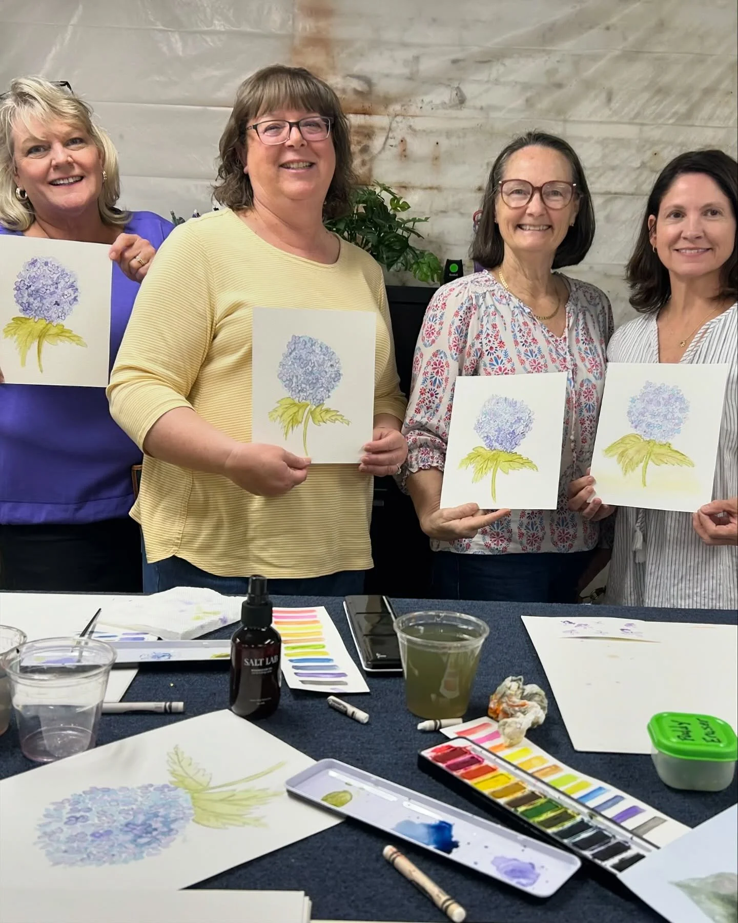 Another fun watercolor workshop in the books! Save the date for Suzanne&rsquo;s next watercolor class - Citrus Fun- Saturday, May 16th! 🍊 🍋&zwj;🟩 🍋 

Stop by, call, or sign up on our website! 

#creativeworkshops #downtownandersonsc #watercolorwo