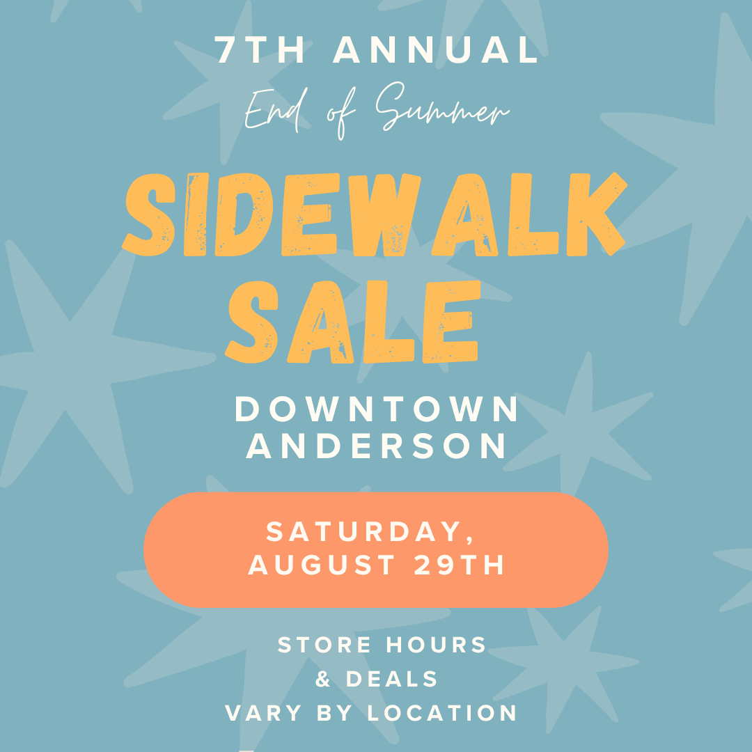 Downtown Anderson Sidewalk Sale