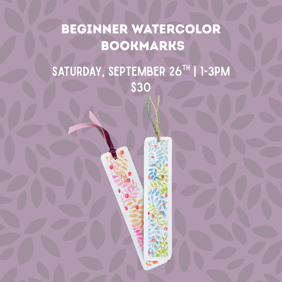 Beginner Watercolor: Bookmarks