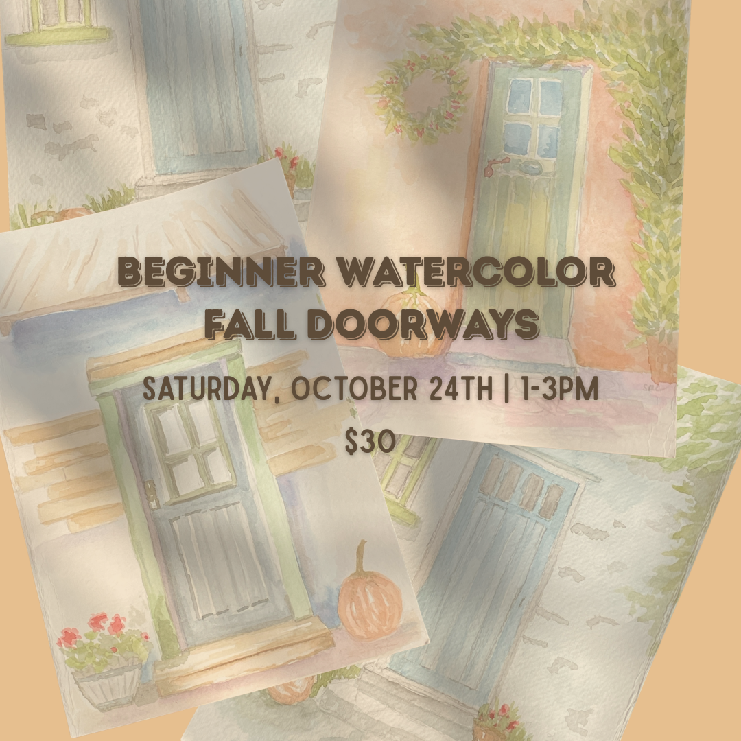 Beginner Watercolor: Fall Doorways