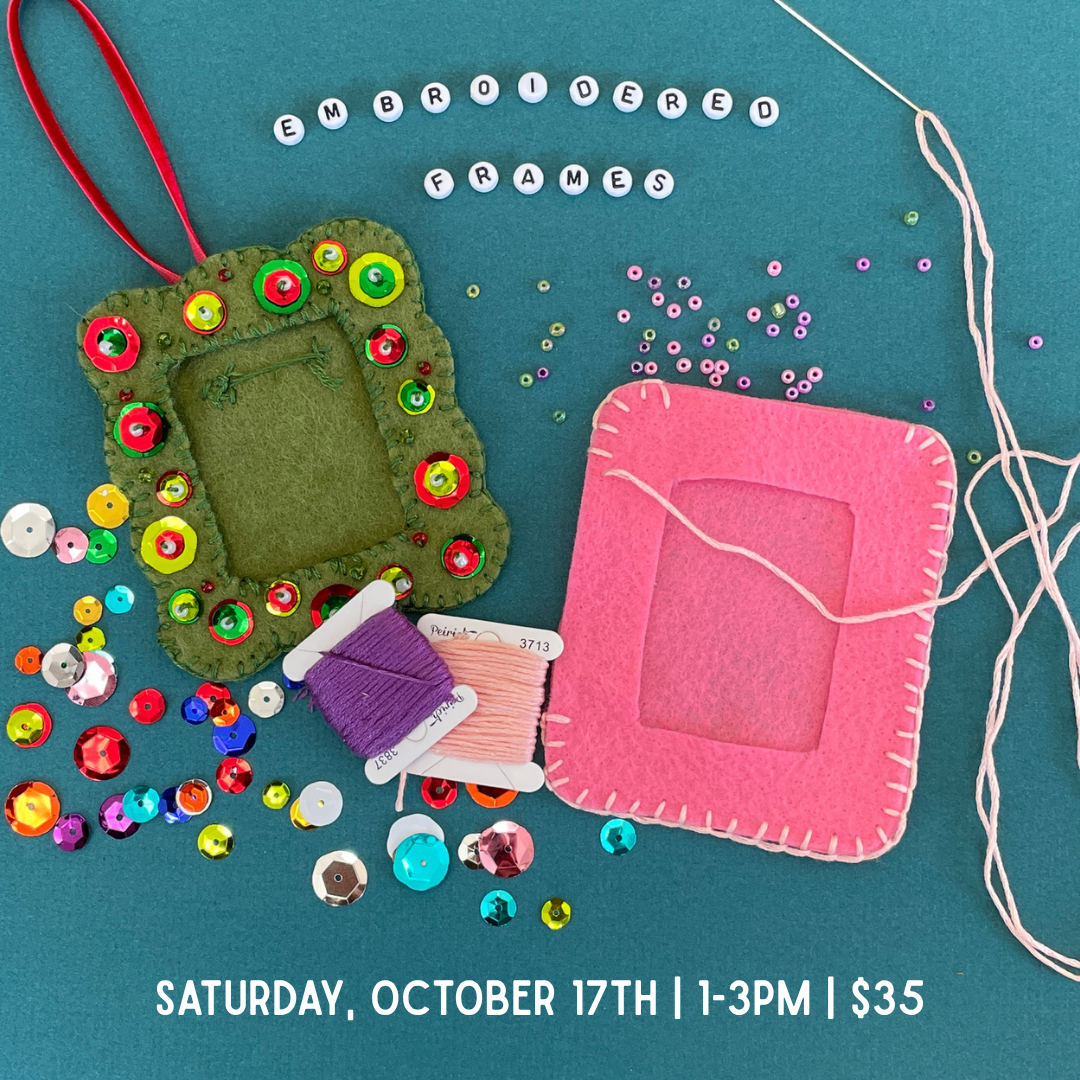 Embroidered Photo Frame Workshop