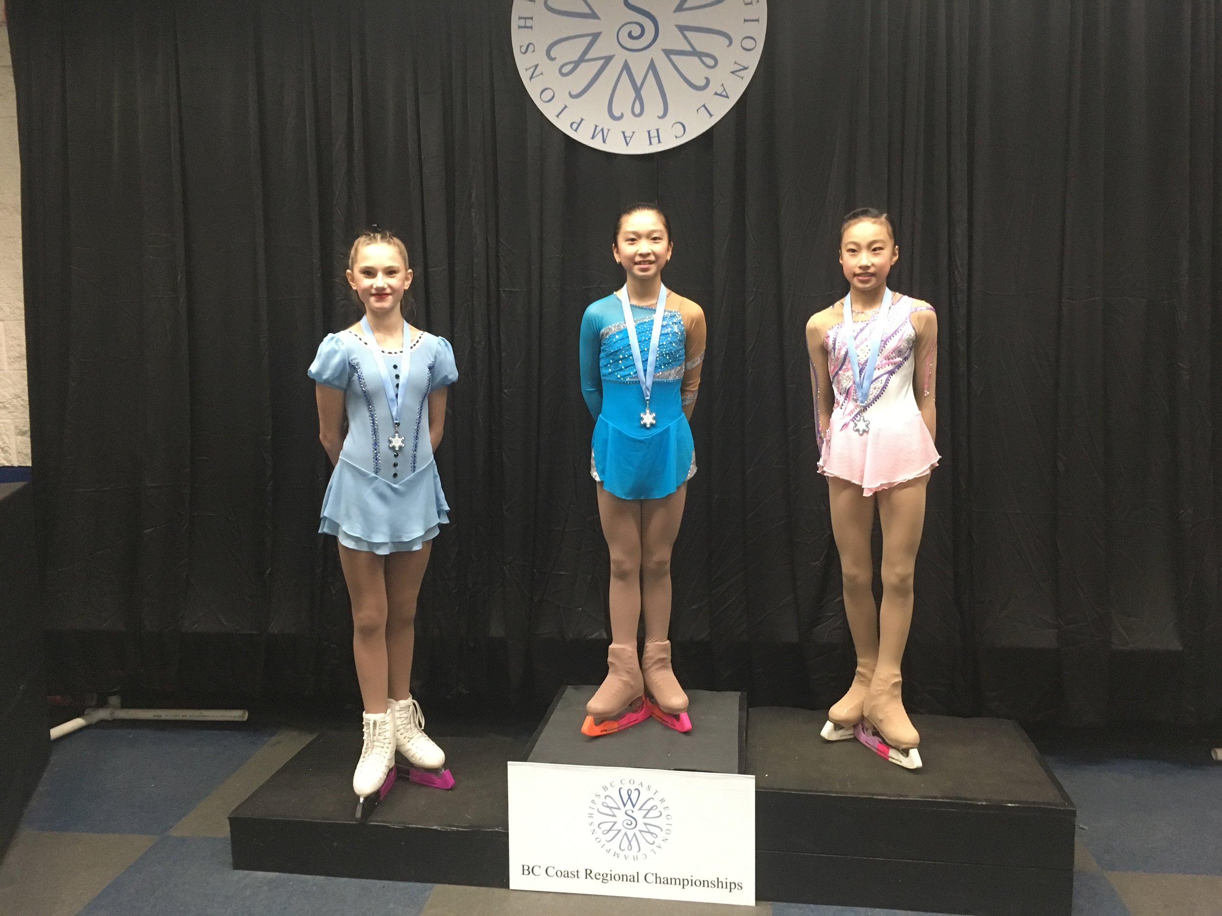 Pre-Novice Ladies: Yena Oh - Gold Luka Miyake - Silver