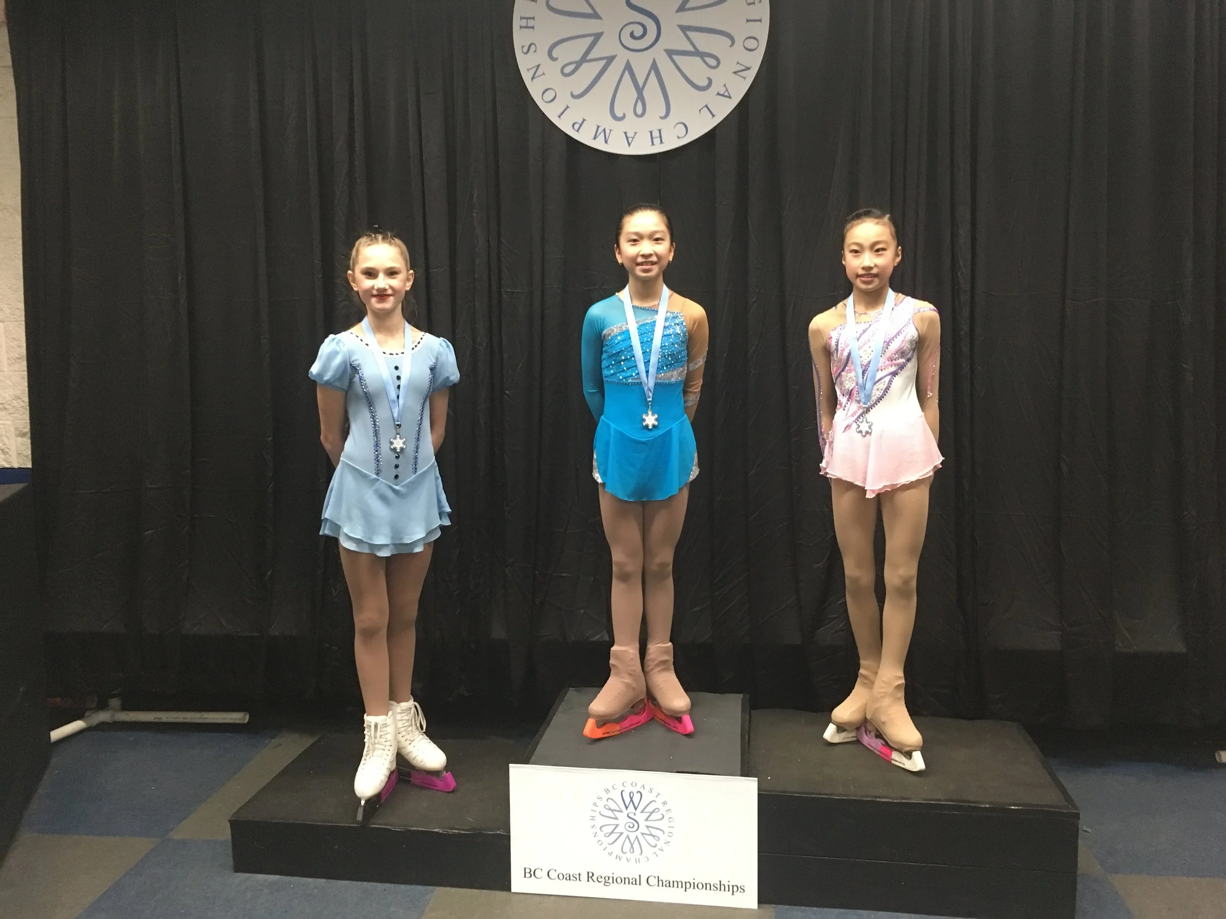 Pre-Novice Ladies: Yena Oh - Gold Luka Miyake - Silver