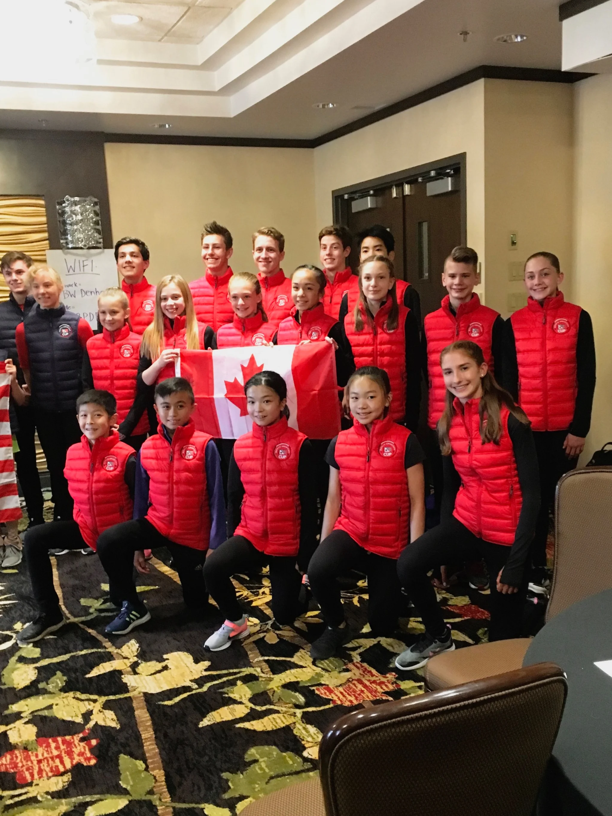 Team Canada at the 2019 North American Cup in Leduc, AB