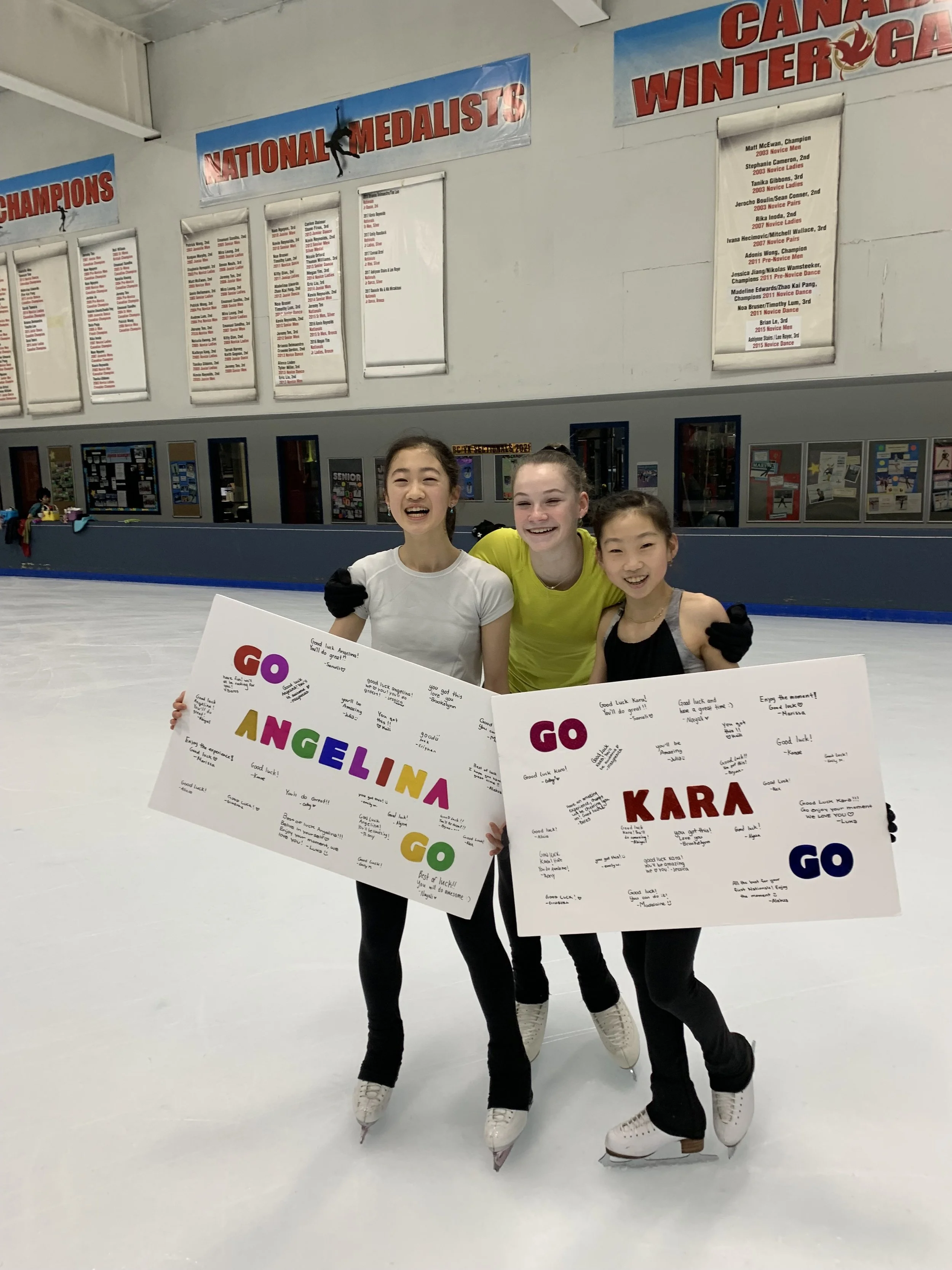 Good luck Angelina and Kara!