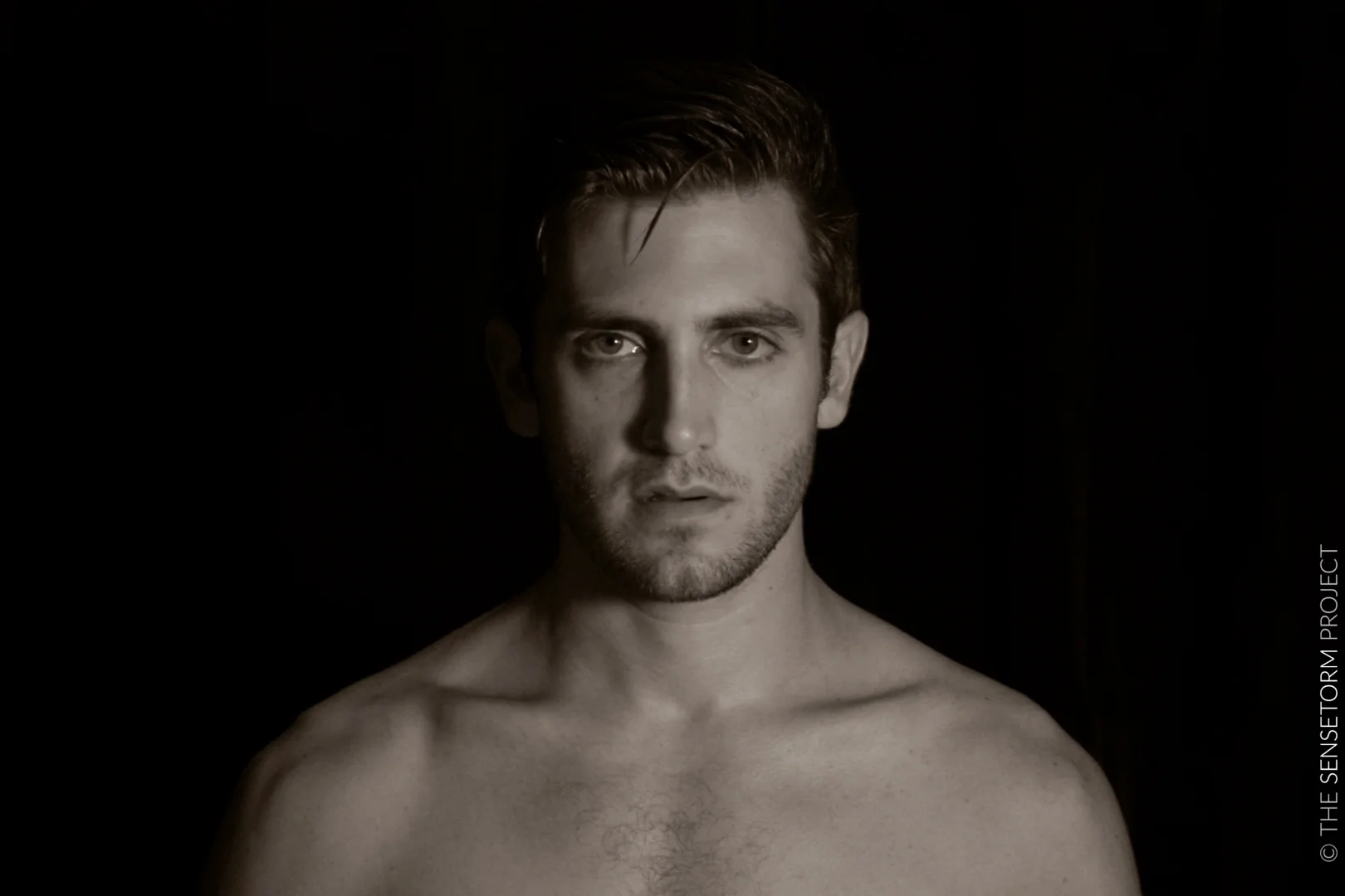 THE SENSETORM PROJECT BARE CHARACTER STUDY VIDEOS Actor: John Varina Screenshot from video shot by Guido Luciani