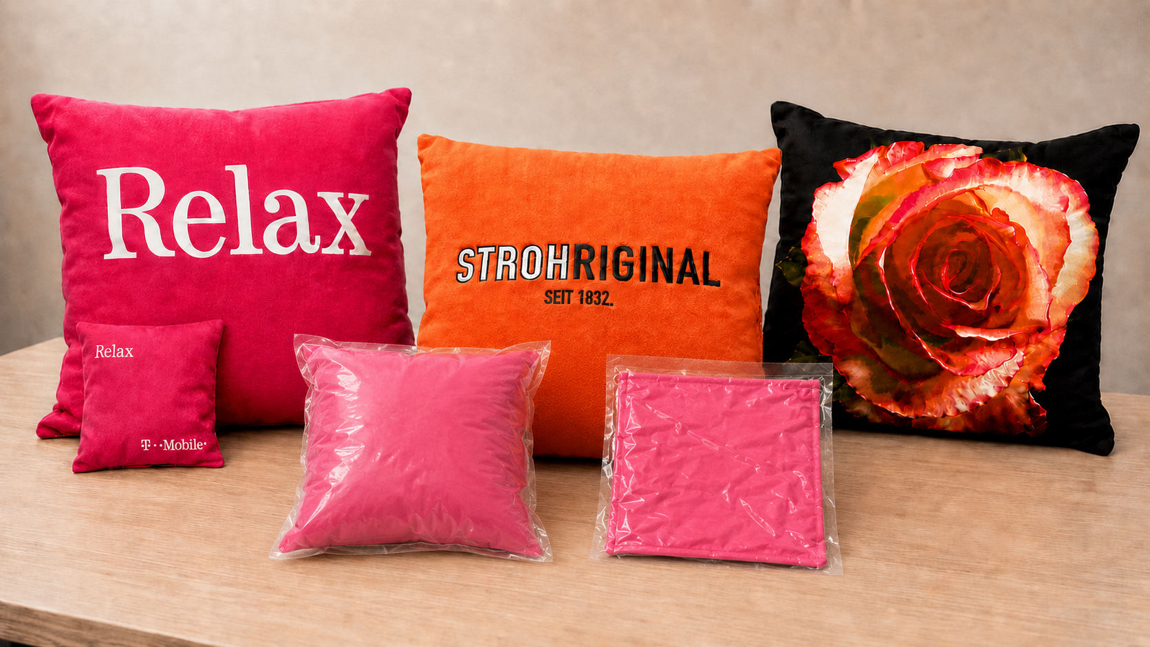 PROMOTIONAL TEXTILE COLLECTION - CUSHIONS. T-MOBILE/STROH.png