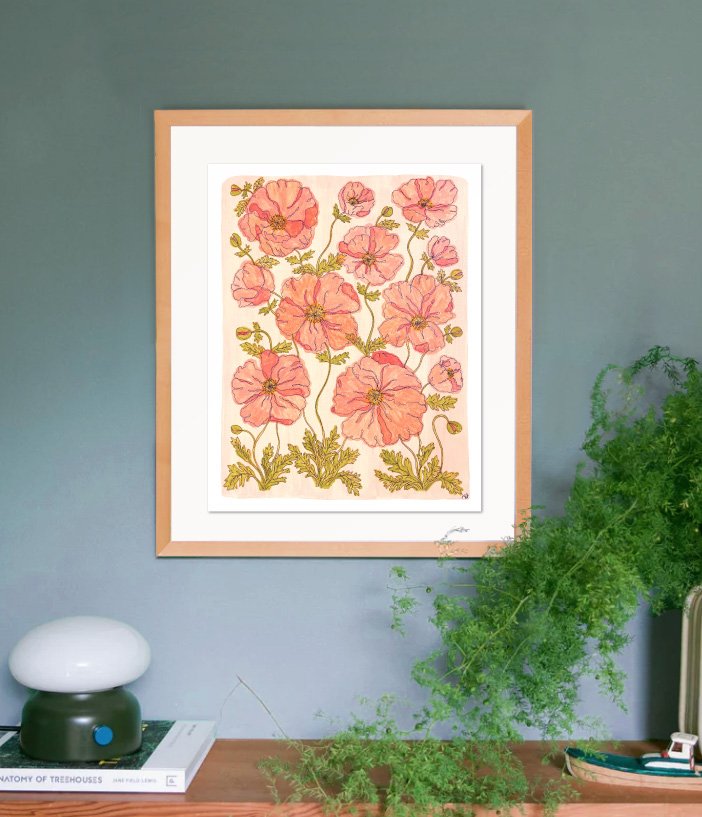 Green Frame Pink Poppies.jpg