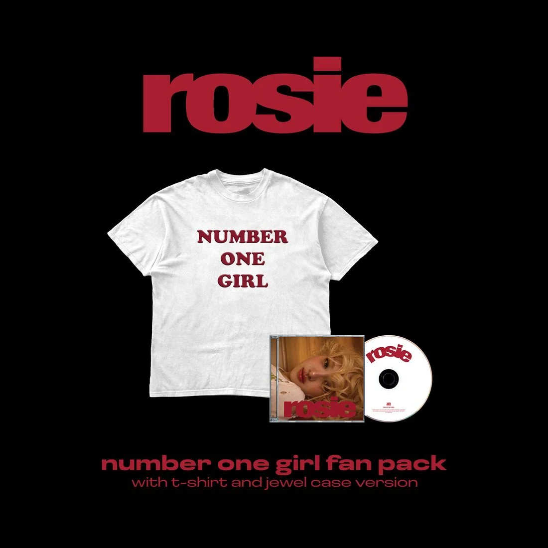ROSE NUMBER ONE GIRL Tシャツ Official preorder ROSÉ number one girl t-shirt — Dumber Studios