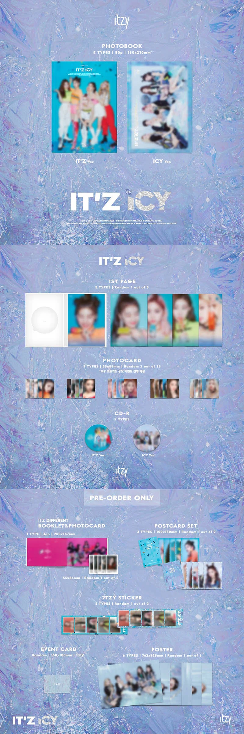ITZY – IT'Z ICY Album — Dumber Studios