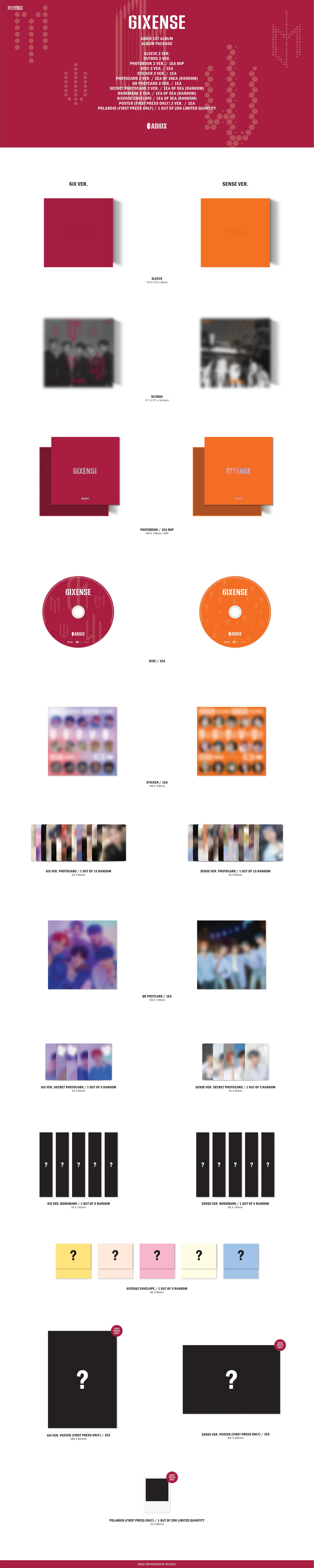 AB6IX – VOL.1 6IXENSE Kpop Album — Dumber Studios