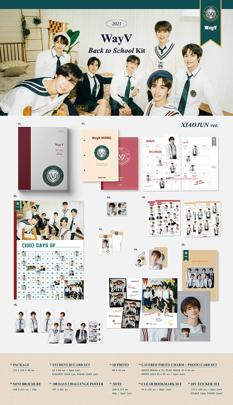 wayv ルーカス ヘンドリー　back to school スクールキット WayV - 2021 WayV Back to School Kit — Dumber Studios