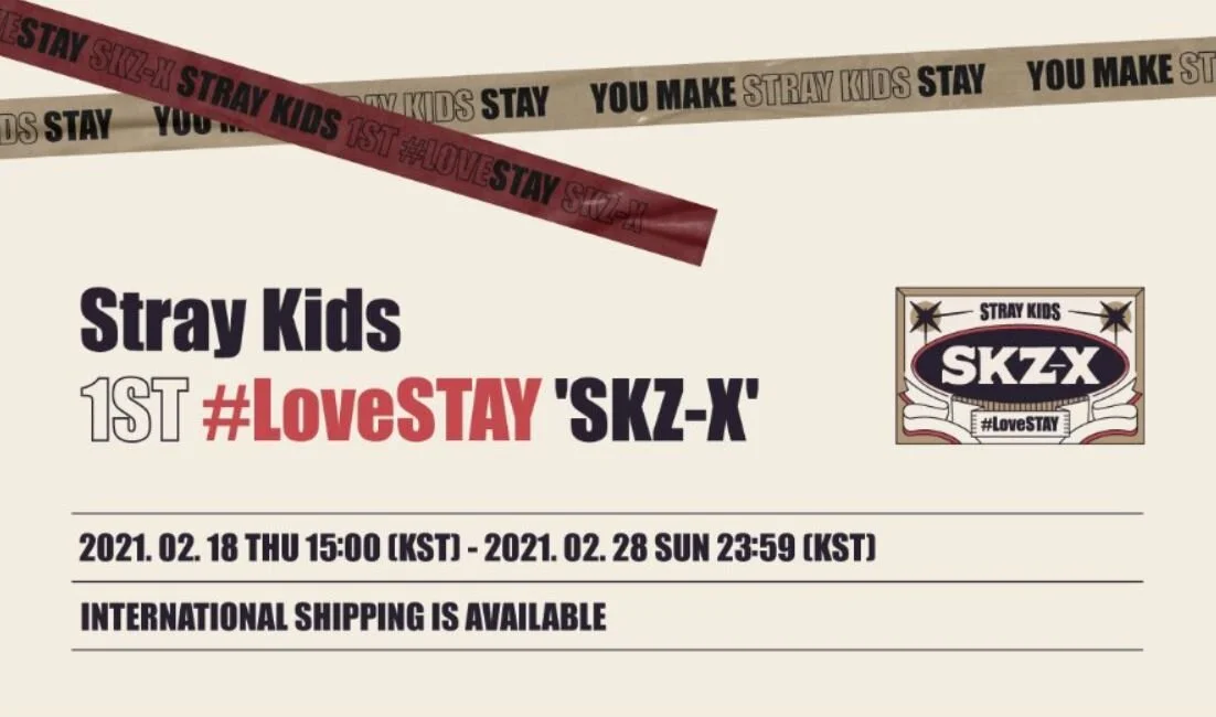 Stray Kids 1ST #LoveSTAY 'SKZ-X' Official Goods