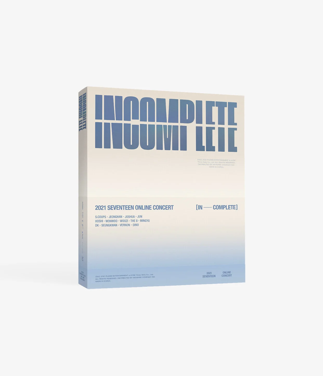 SEVENTEEN] 2021 SEVENTEEN ONLINE CONCERT [IN-COMPLETE] BLU-RAY 
