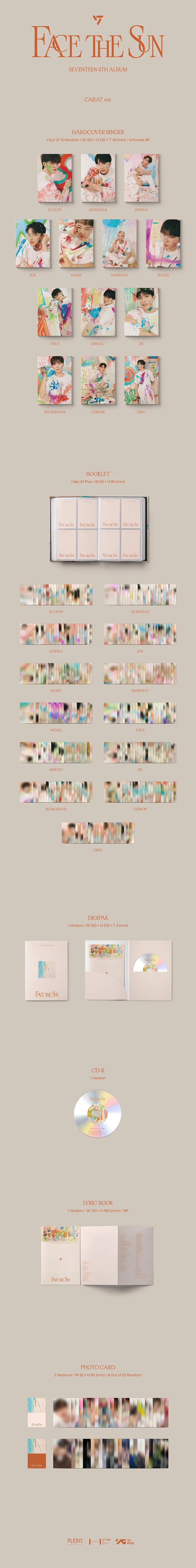 SEVENTEEN (Seventeen) - 4TH ALBUM 'Face the Sun' Carat version